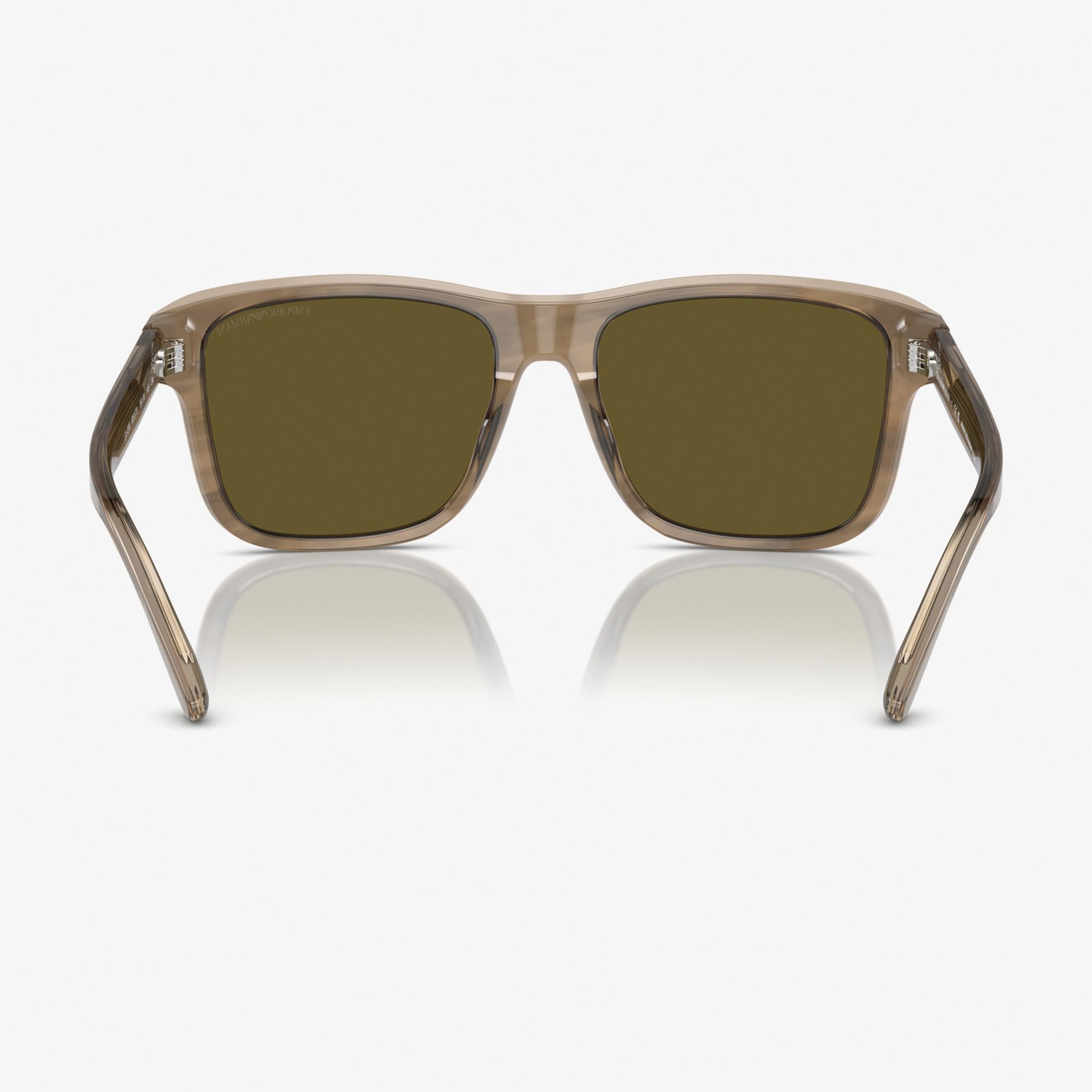 Emporio Armani 0EA4208 Acetate Erkek Kahverengi Güneş Gözlüğü