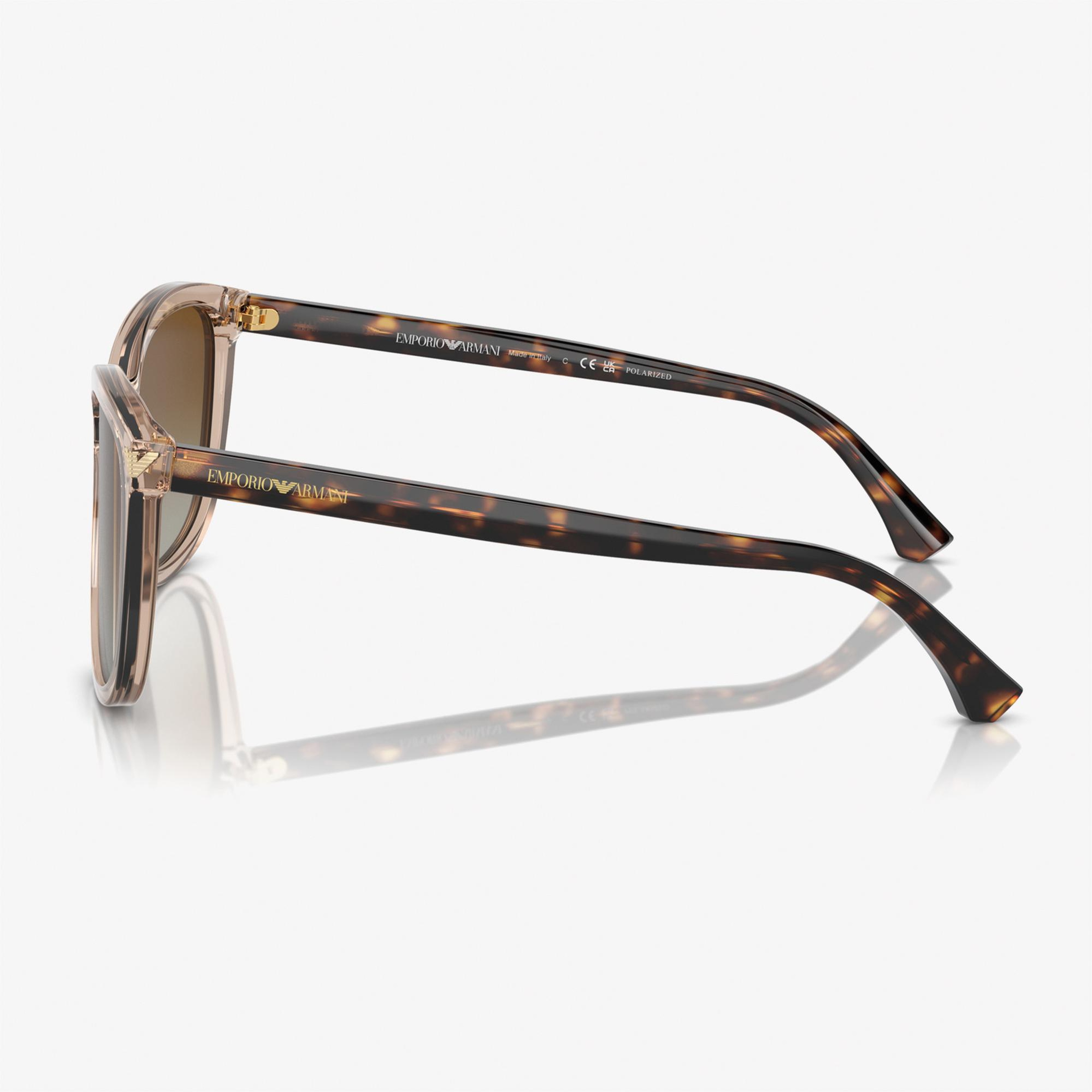 Emporio Armani 0EA4060 Acetate Kadın Kahverengi Güneş Gözlüğü