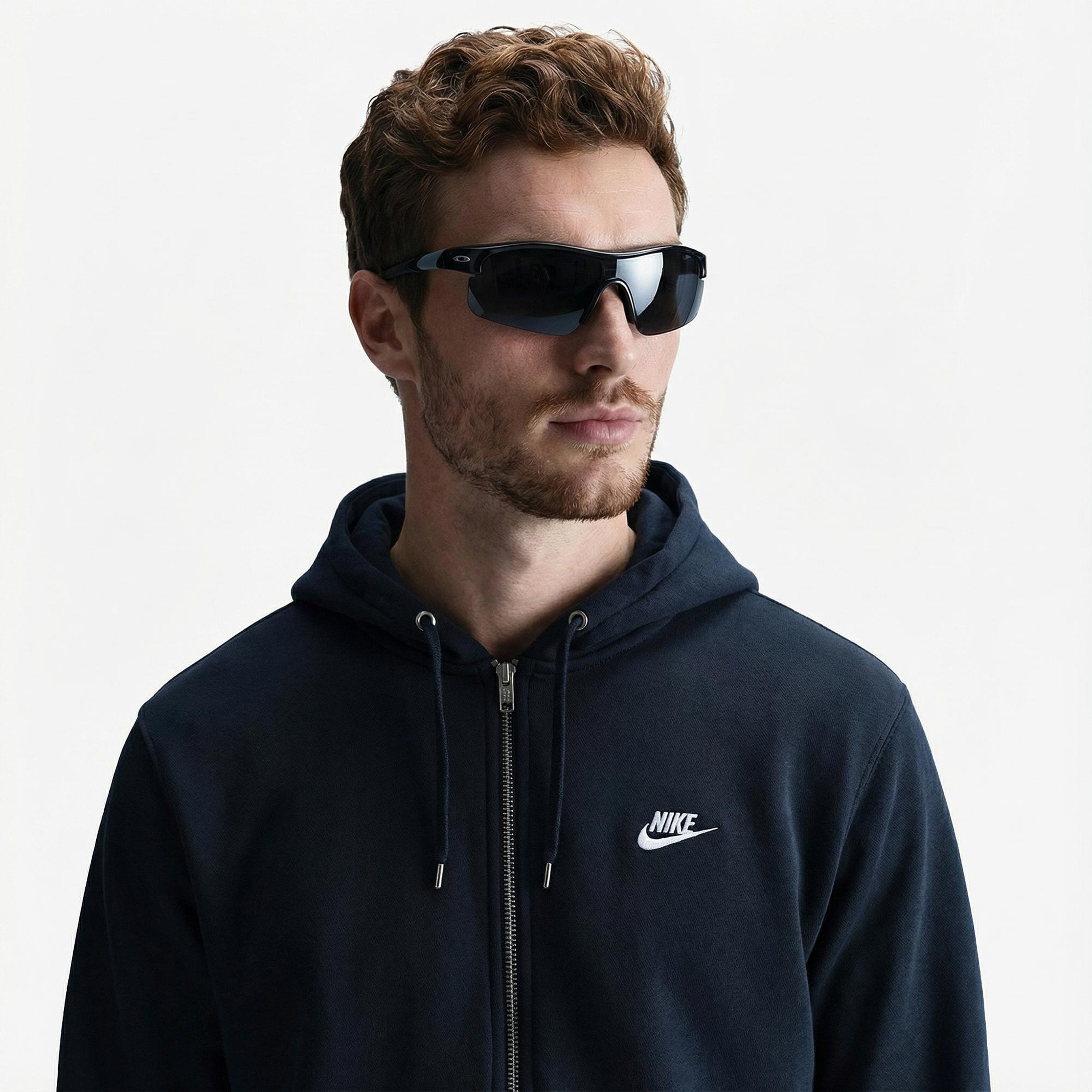 Nike Club Erkek Lacivert Hoodie