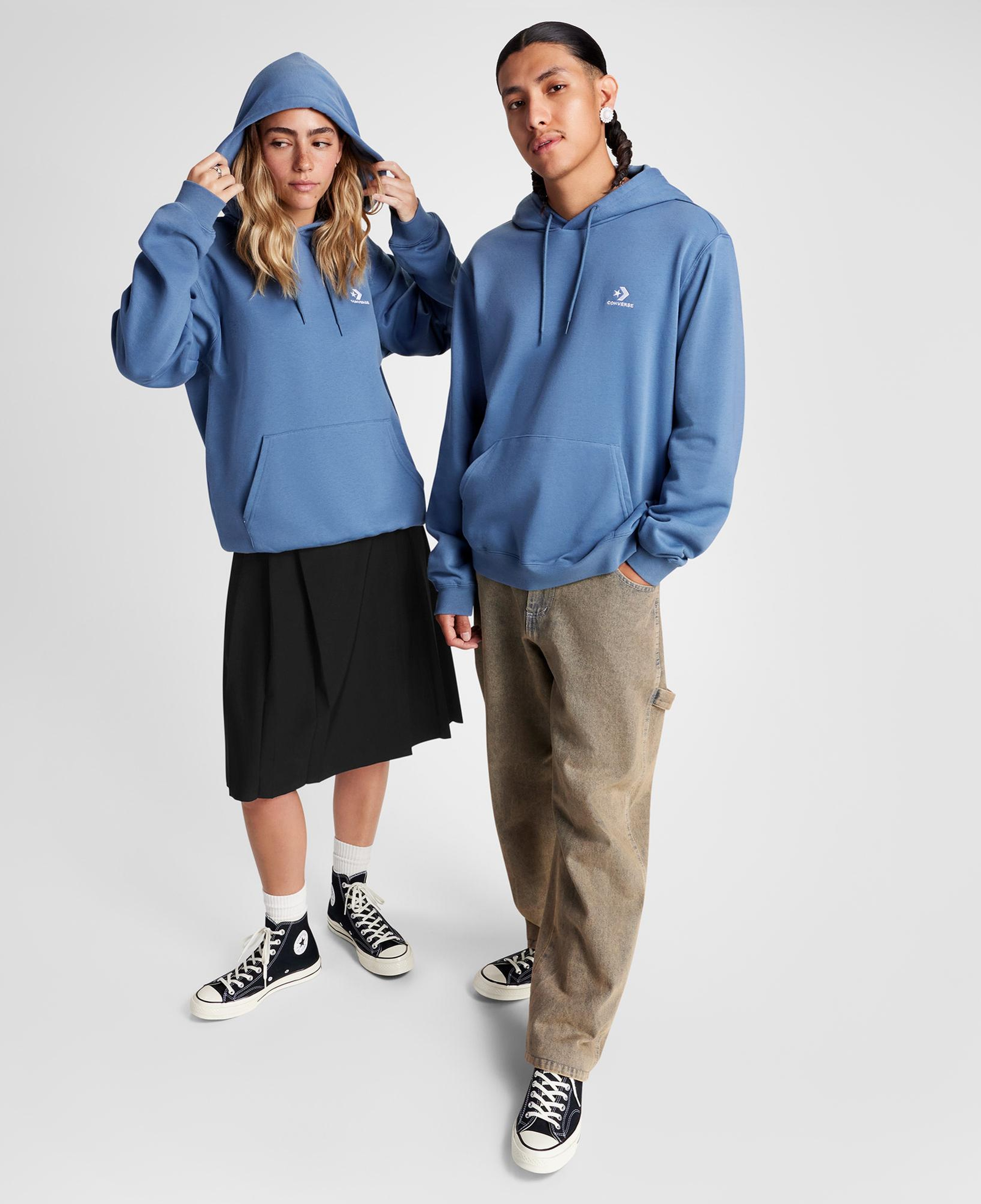 Converse Unisex Mavi Hoodie