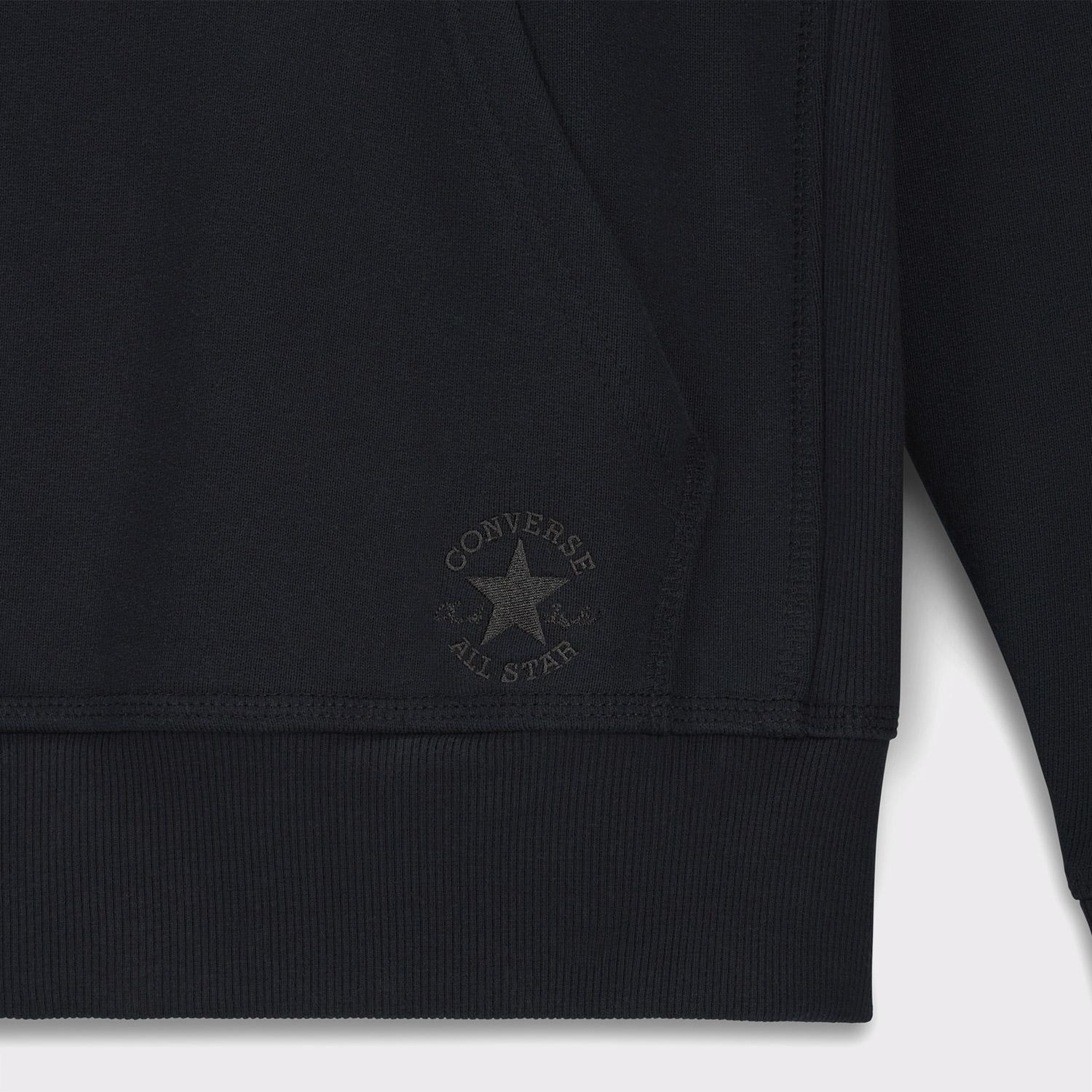 Converse Unisex Loose Fit Siyah Hoodie