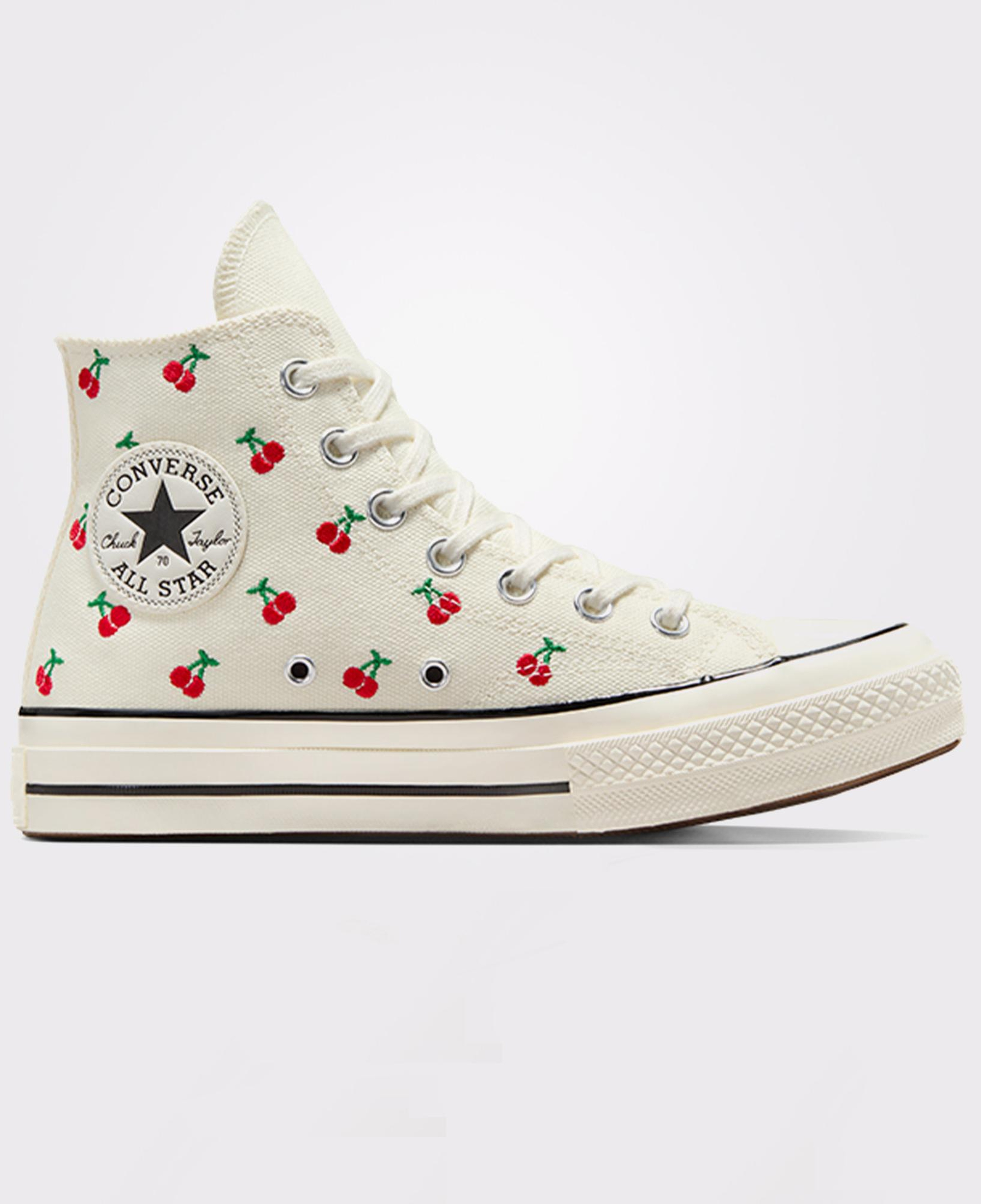 Converse Chuck 70 Cherries Kadın Krem Sneaker