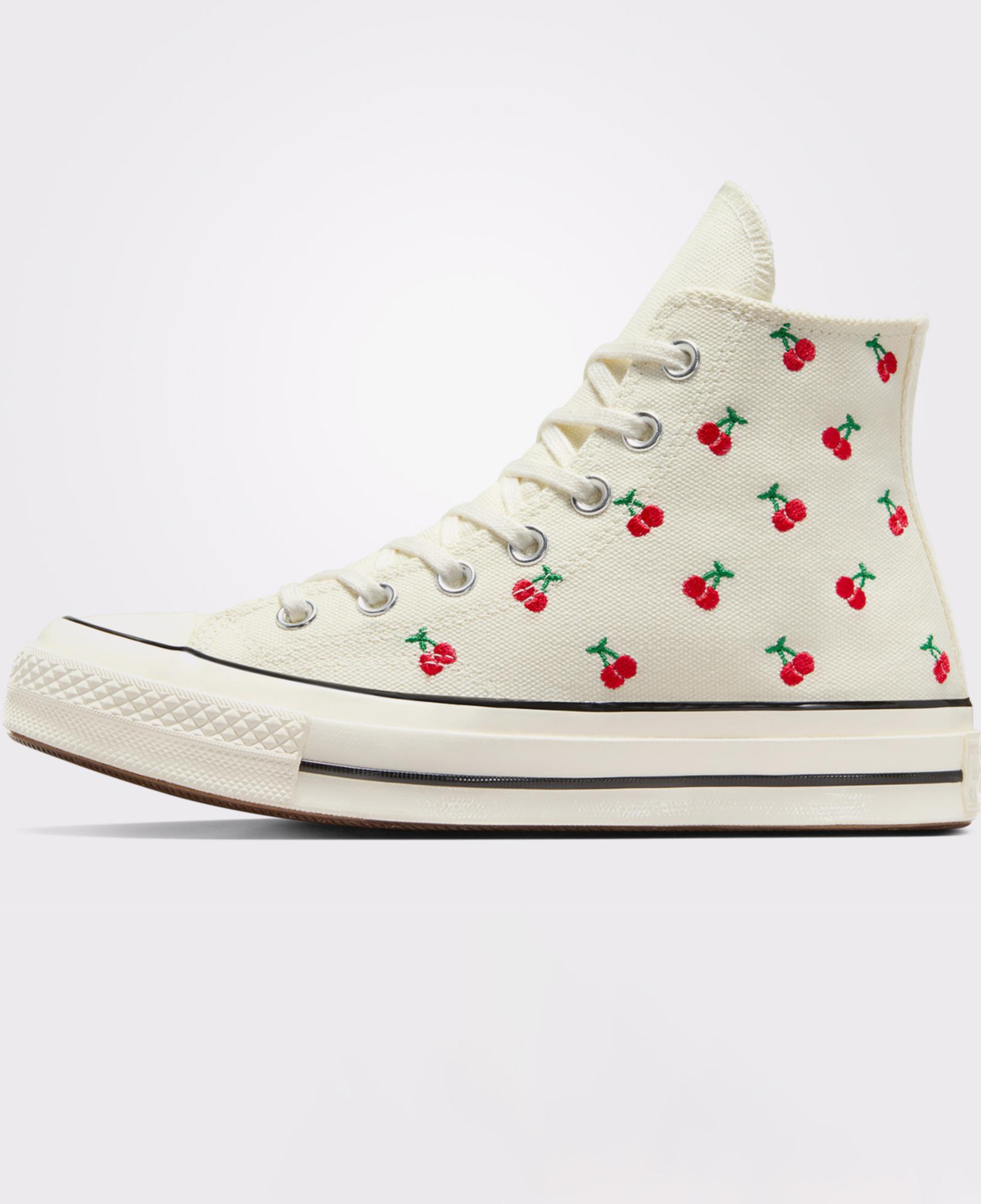 Converse Chuck 70 Cherries Kadın Krem Sneaker