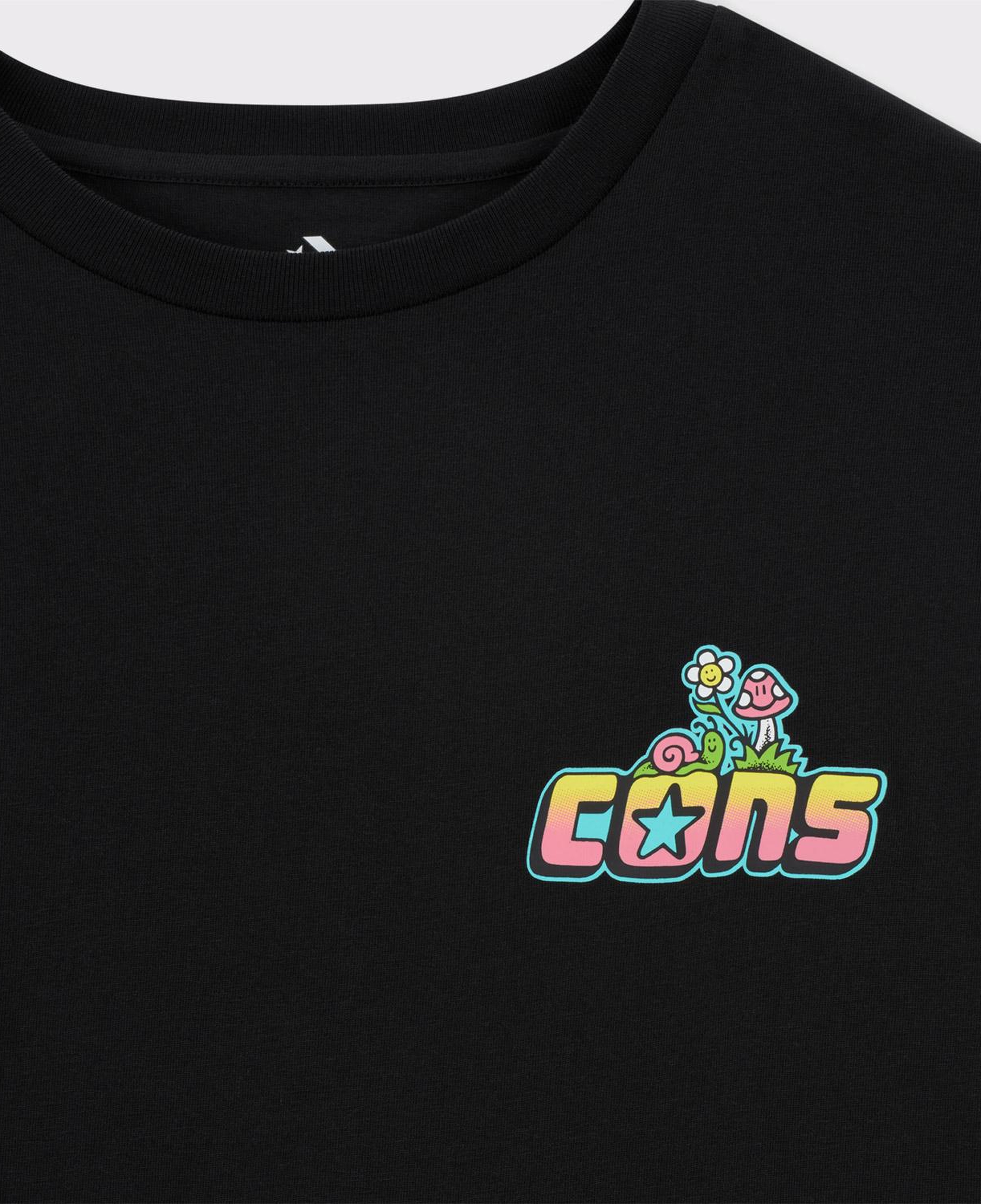 Converse Cons Erkek Baskılı Siyah T-Shirt