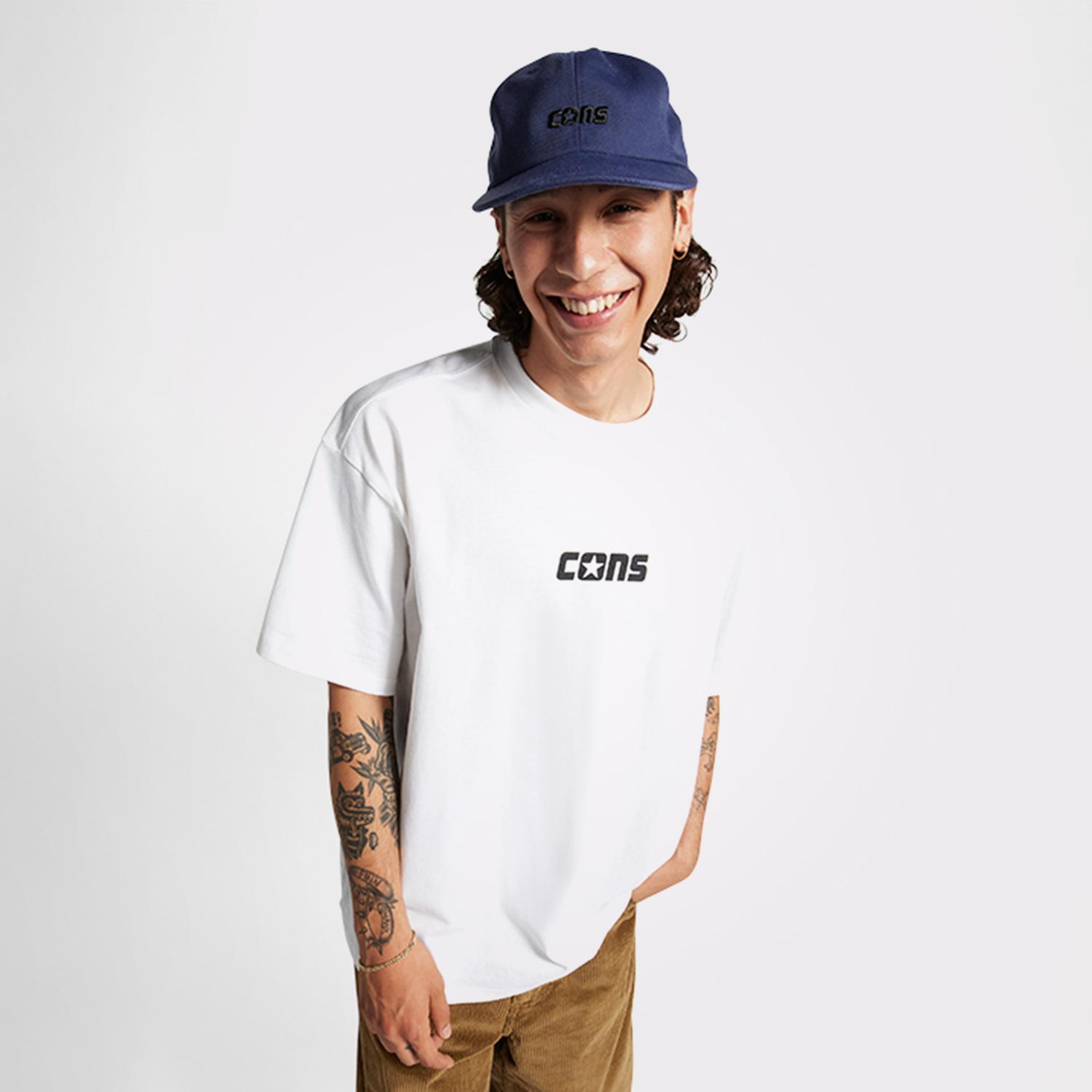 Converse One Star Erkek Beyaz T-Shirt