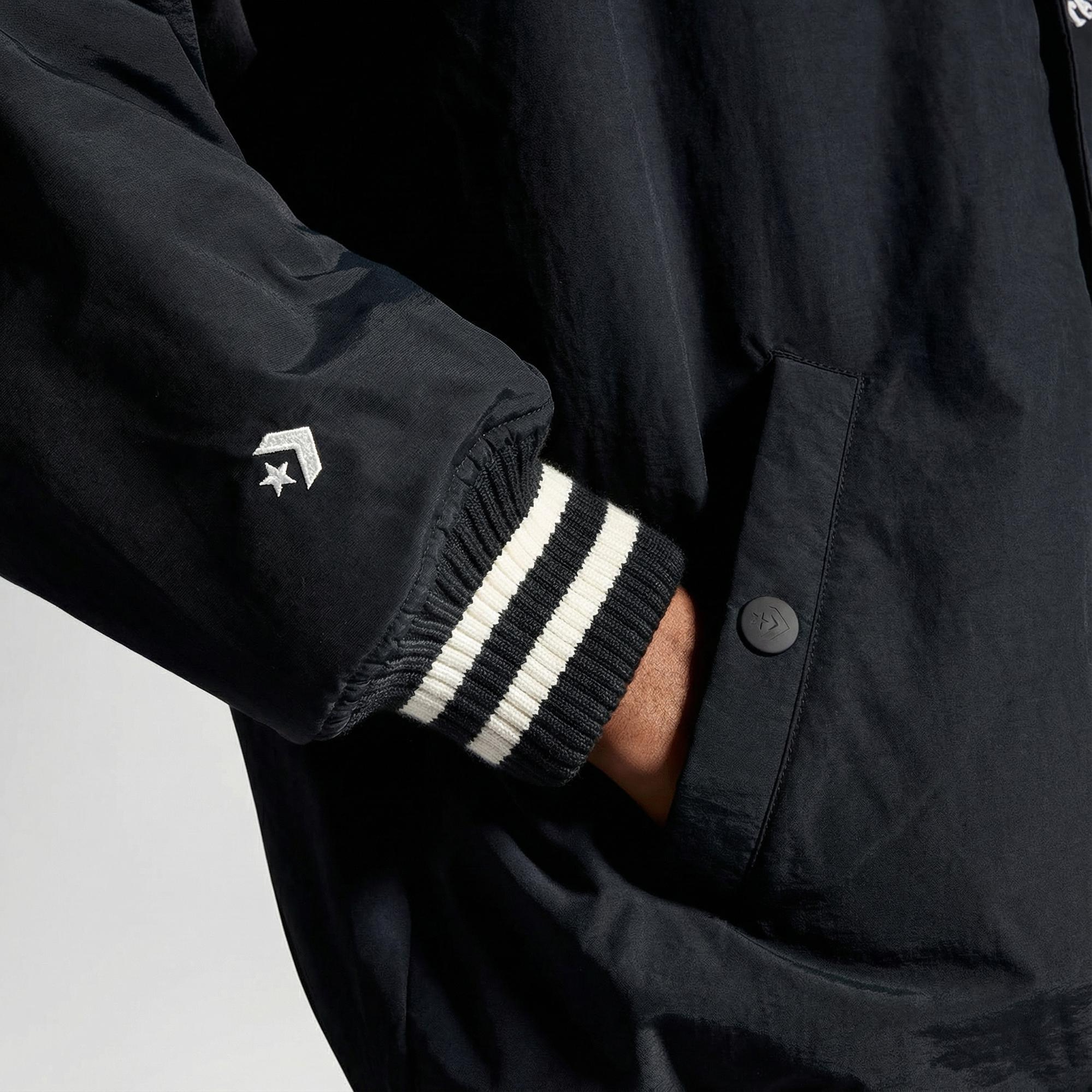 Converse Varsity Graphic Bomber Erkek Siyah Ceket