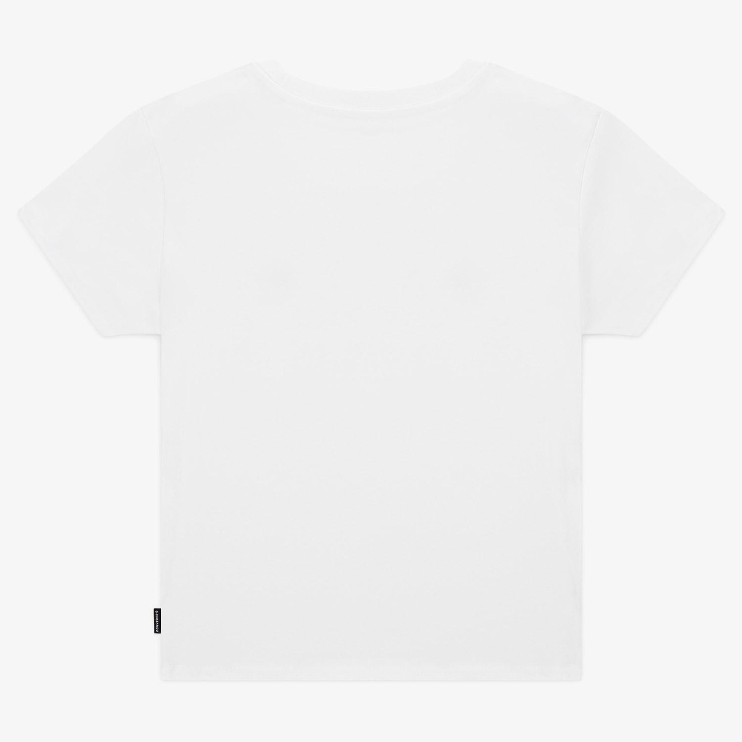 Converse Slim Fit Kadın Beyaz T-Shirt