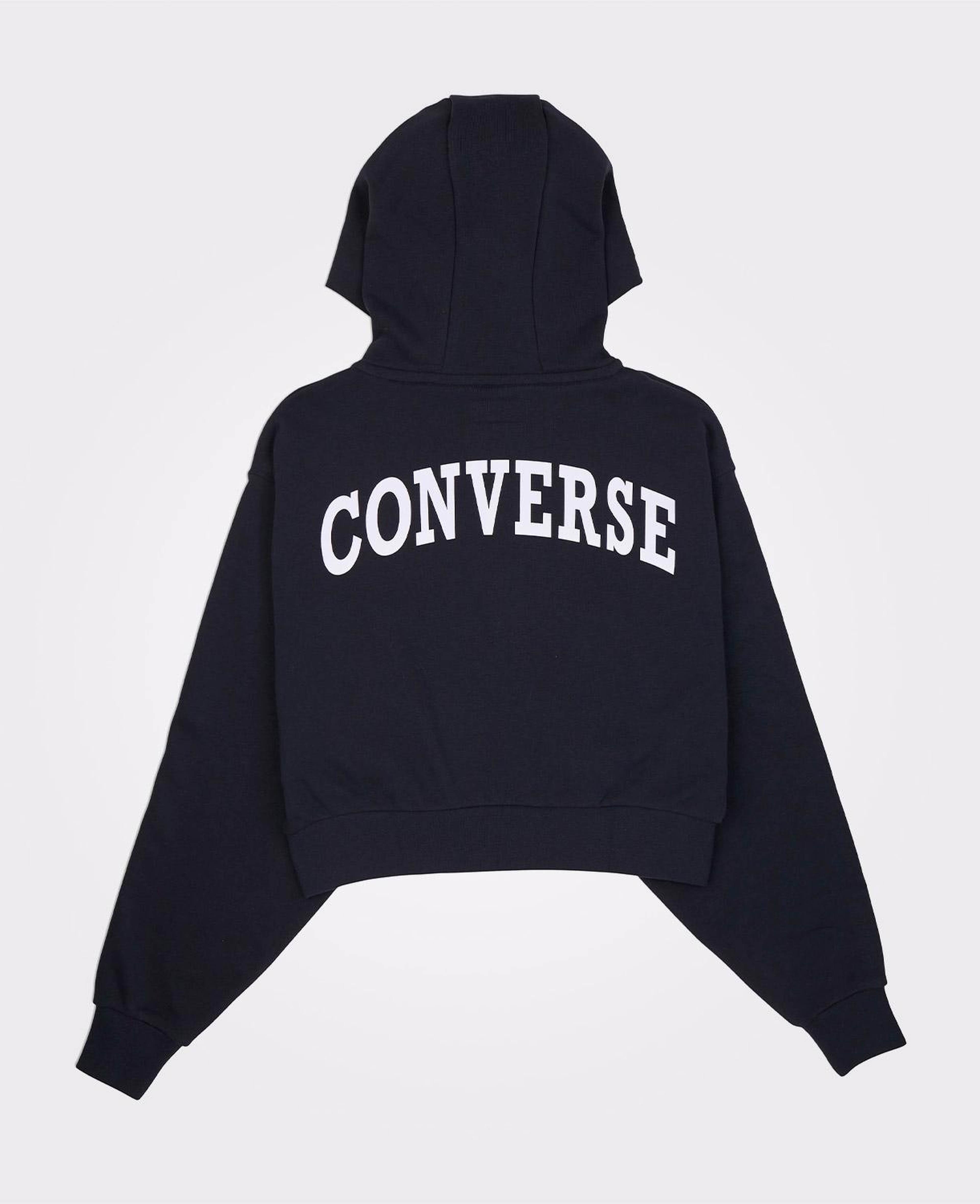 Converse Kadın Fermuarlı Siyah Eşofman Üstü