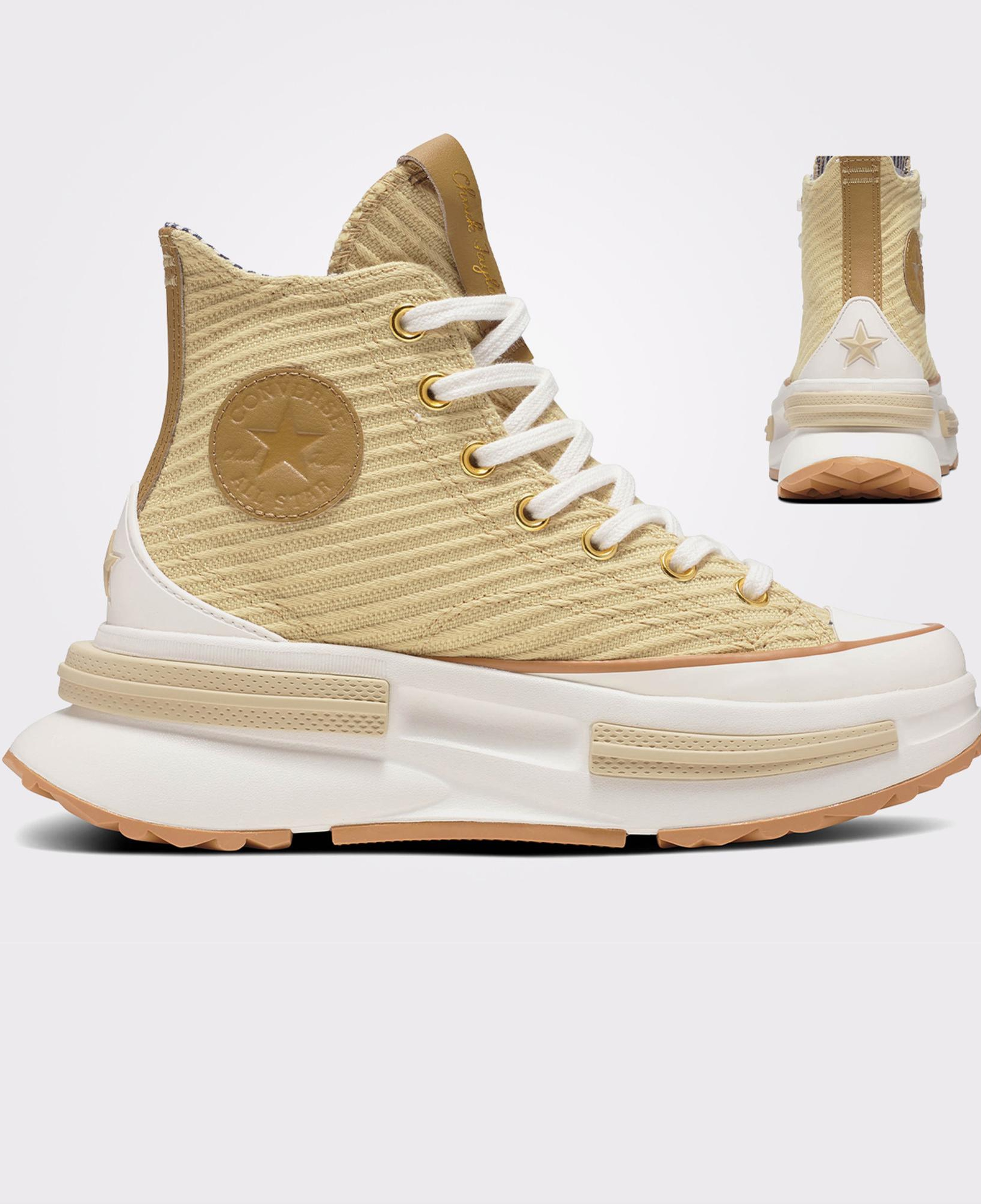 Converse Run Star Legacy Cx Platform Textured Unisex Sarı Platform Sneaker