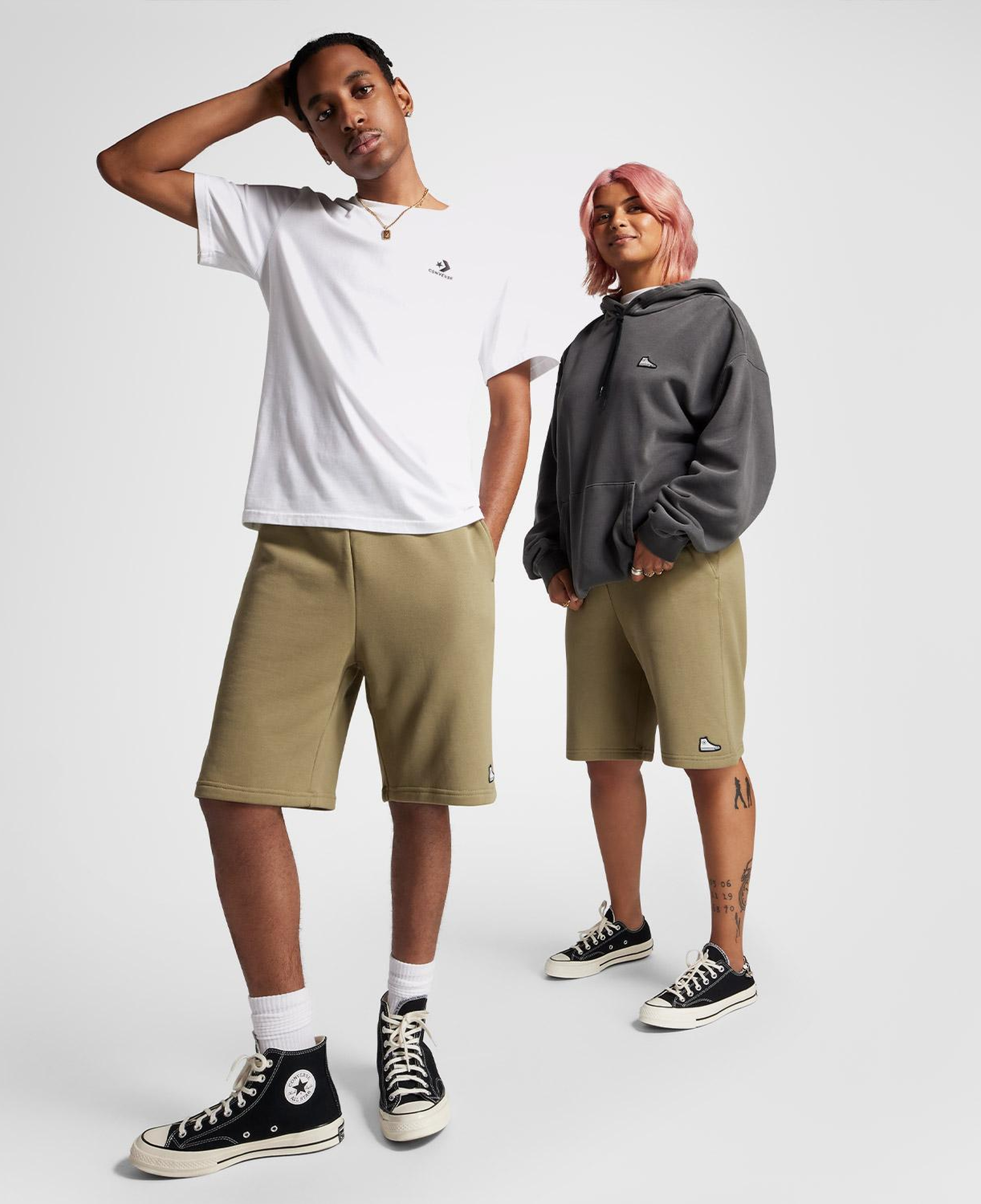 Converse Go To Loose Fit Unisex Haki Şort