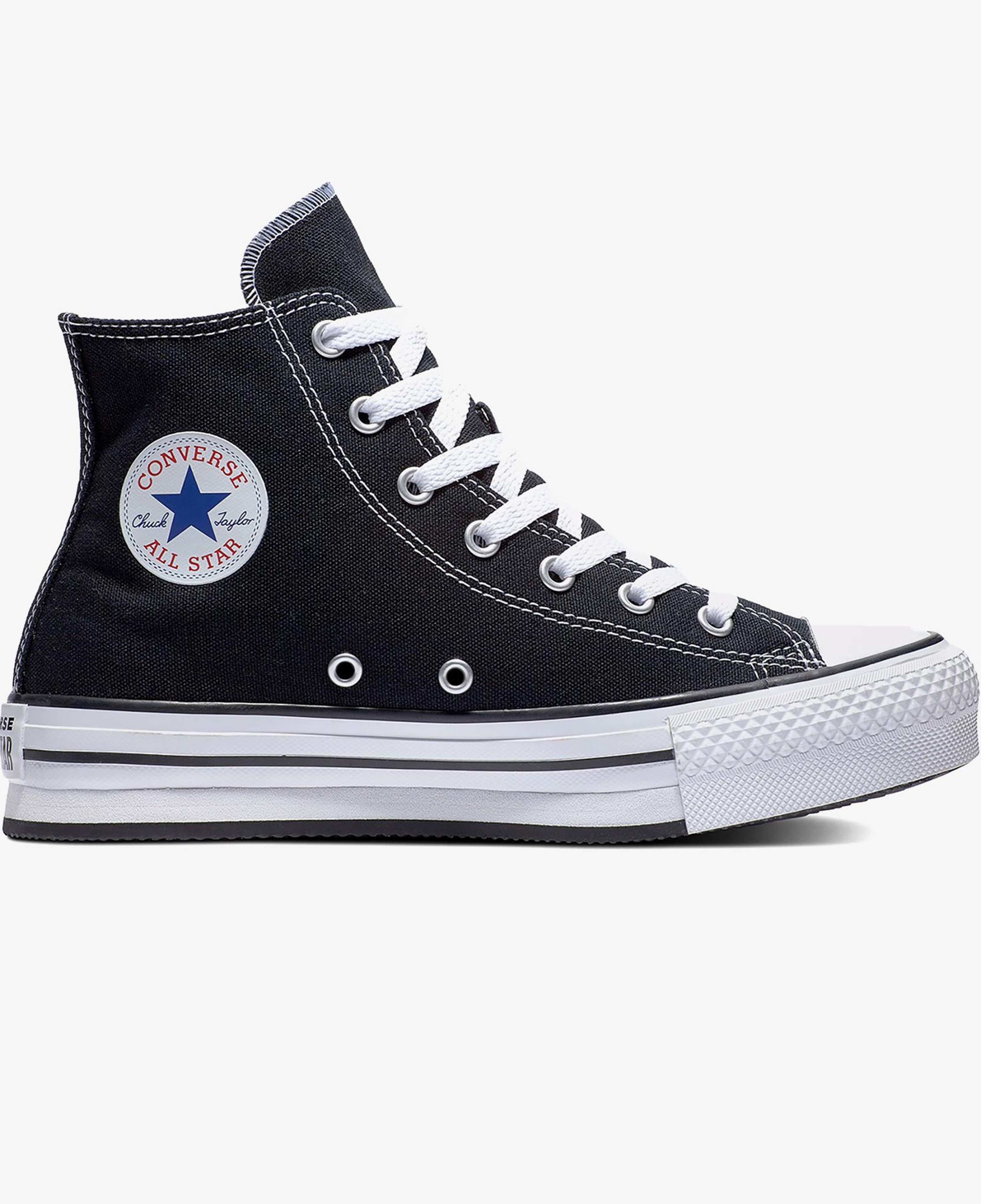 Converse Chuck Taylor All Star Eva Lift Genç Siyah Platform Sneaker