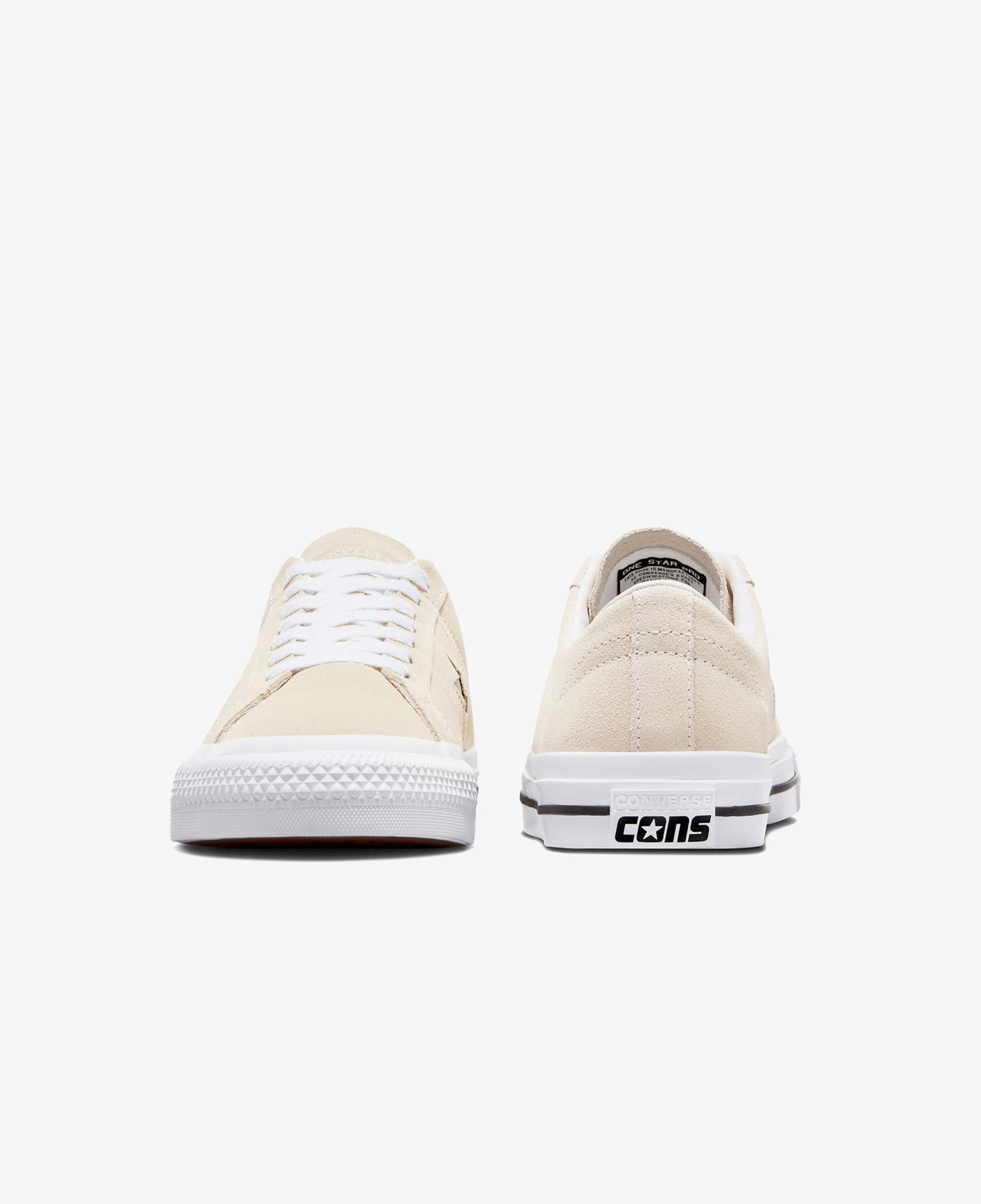 Converse Cons One Star Pro Unisex Krem Süet Sneaker