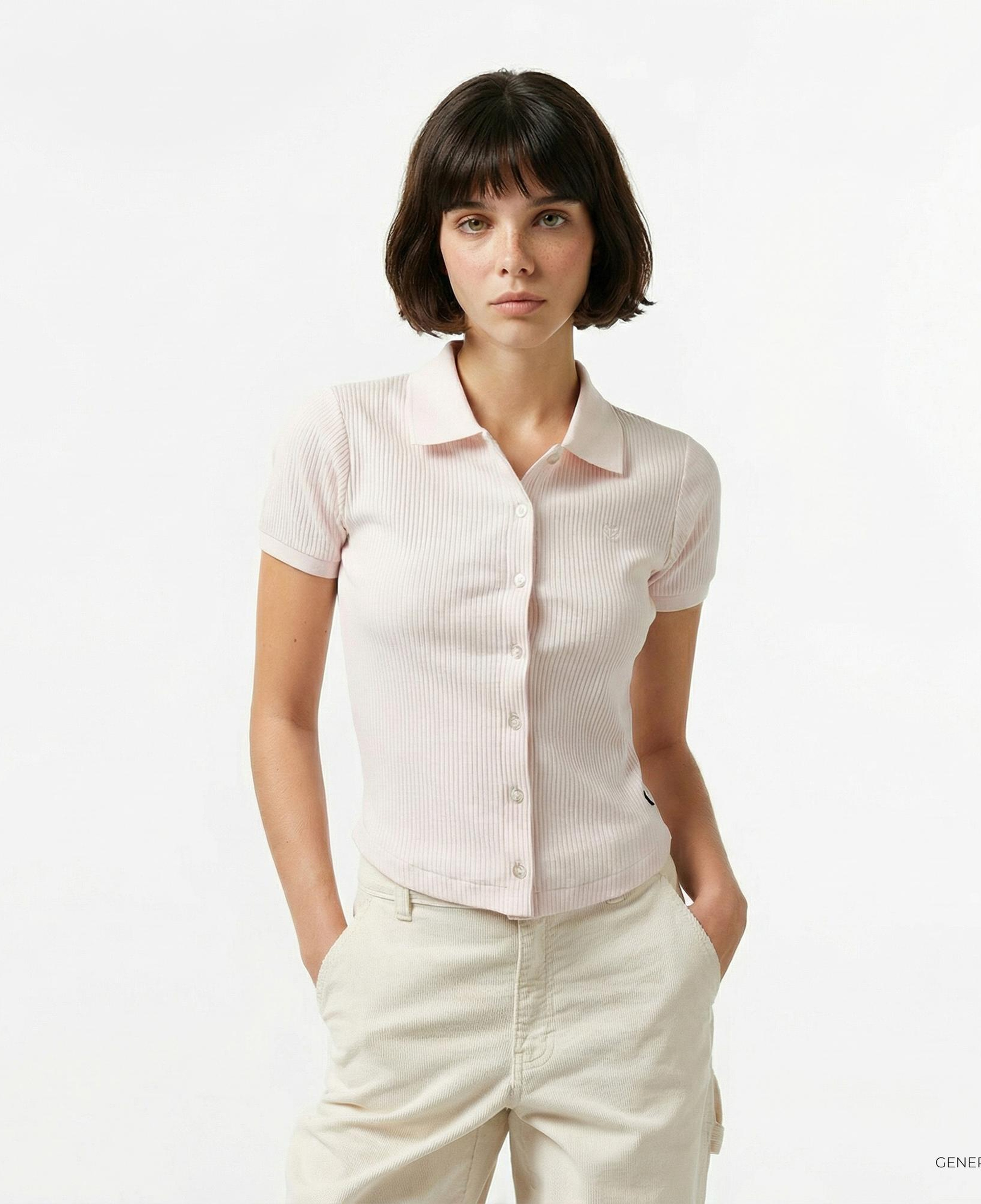 Converse Slim Fit Kadın Pembe Polo