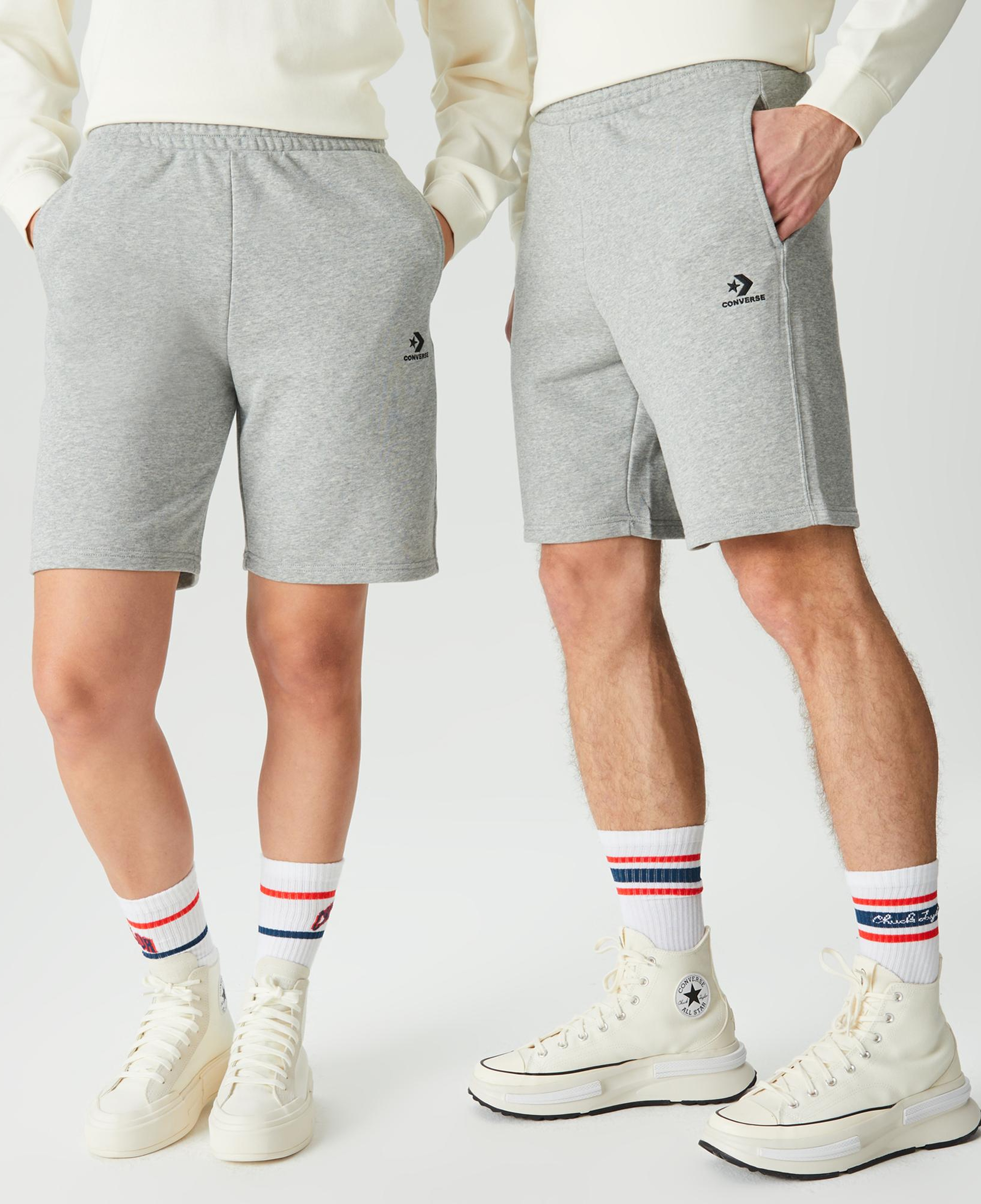 Converse Go-To Unisex Gri Şort