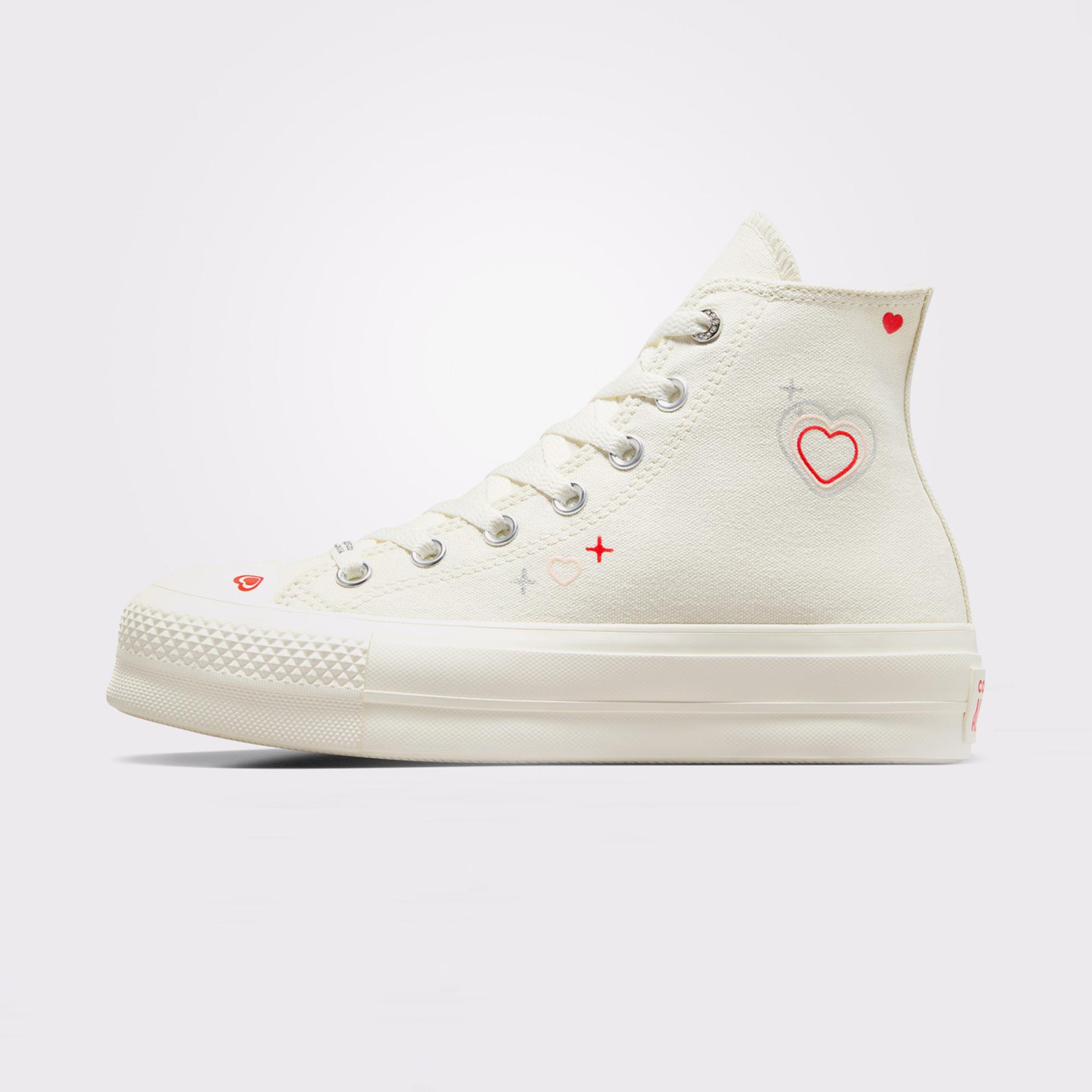 Converse Chuck Taylor All Star Lift Kadın Krem Platform Sneaker