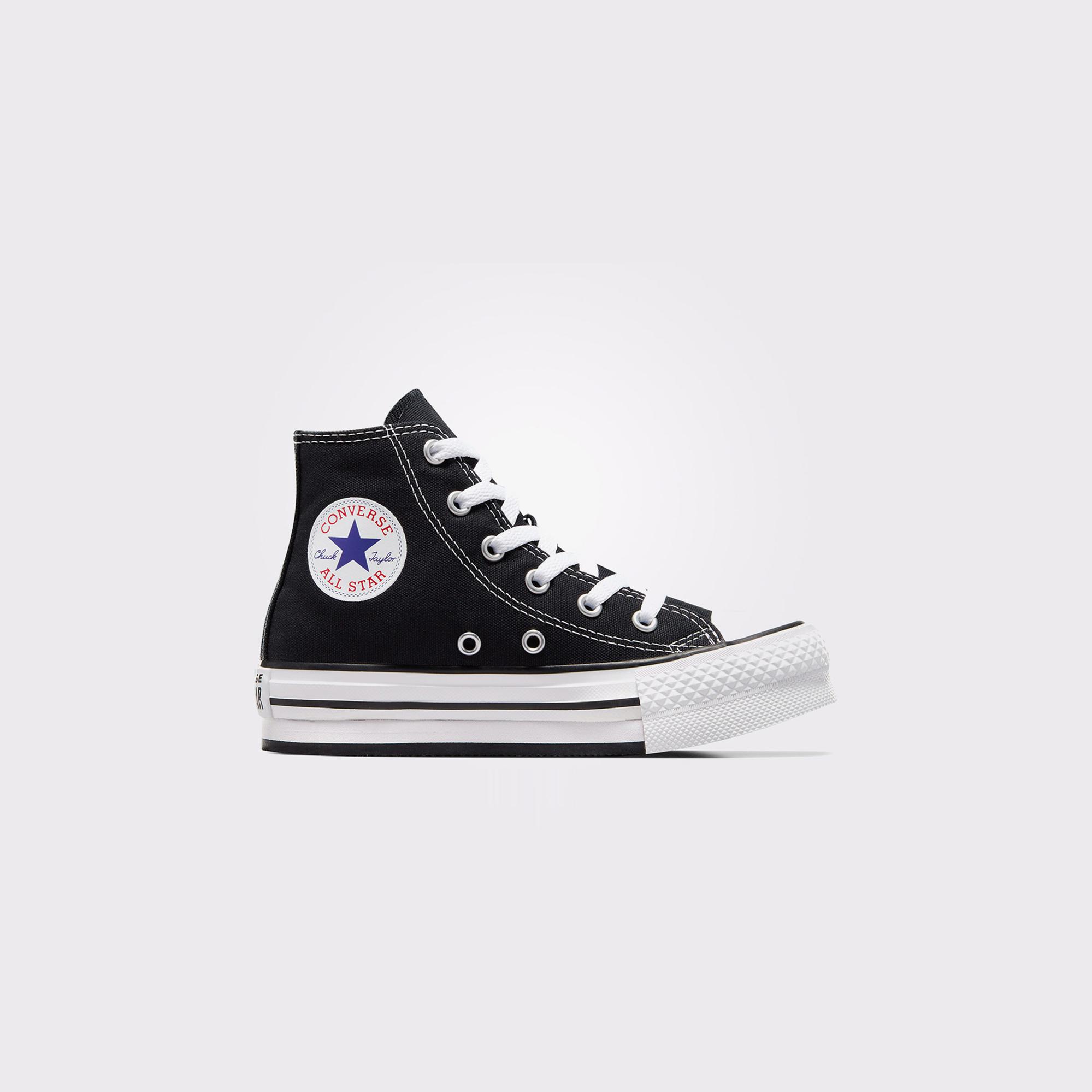 Converse Chuck Taylor All Star Eva Lift Çocuk Siyah Platform Sneaker