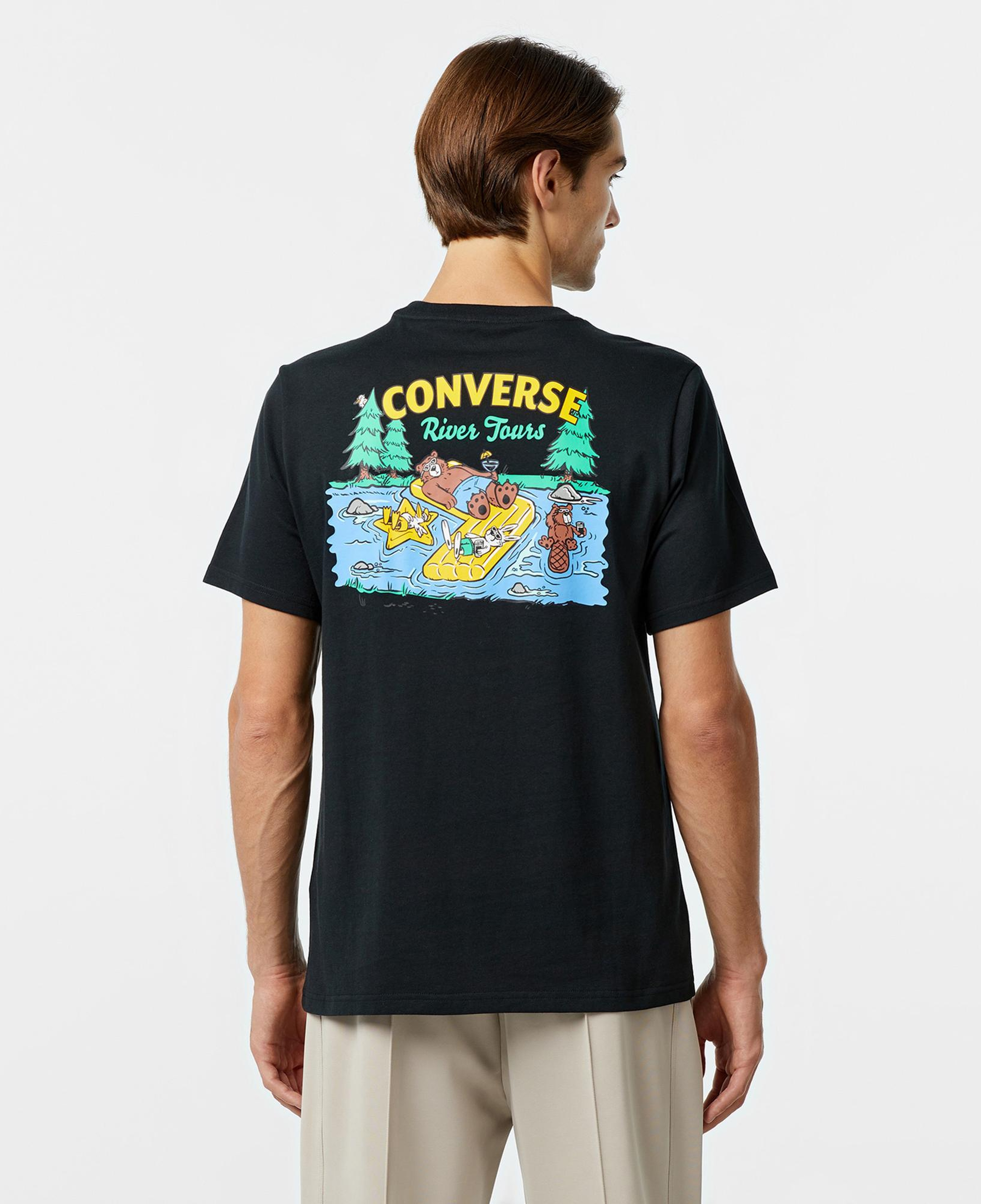 Converse Erkek Baskılı Siyah T-Shirt