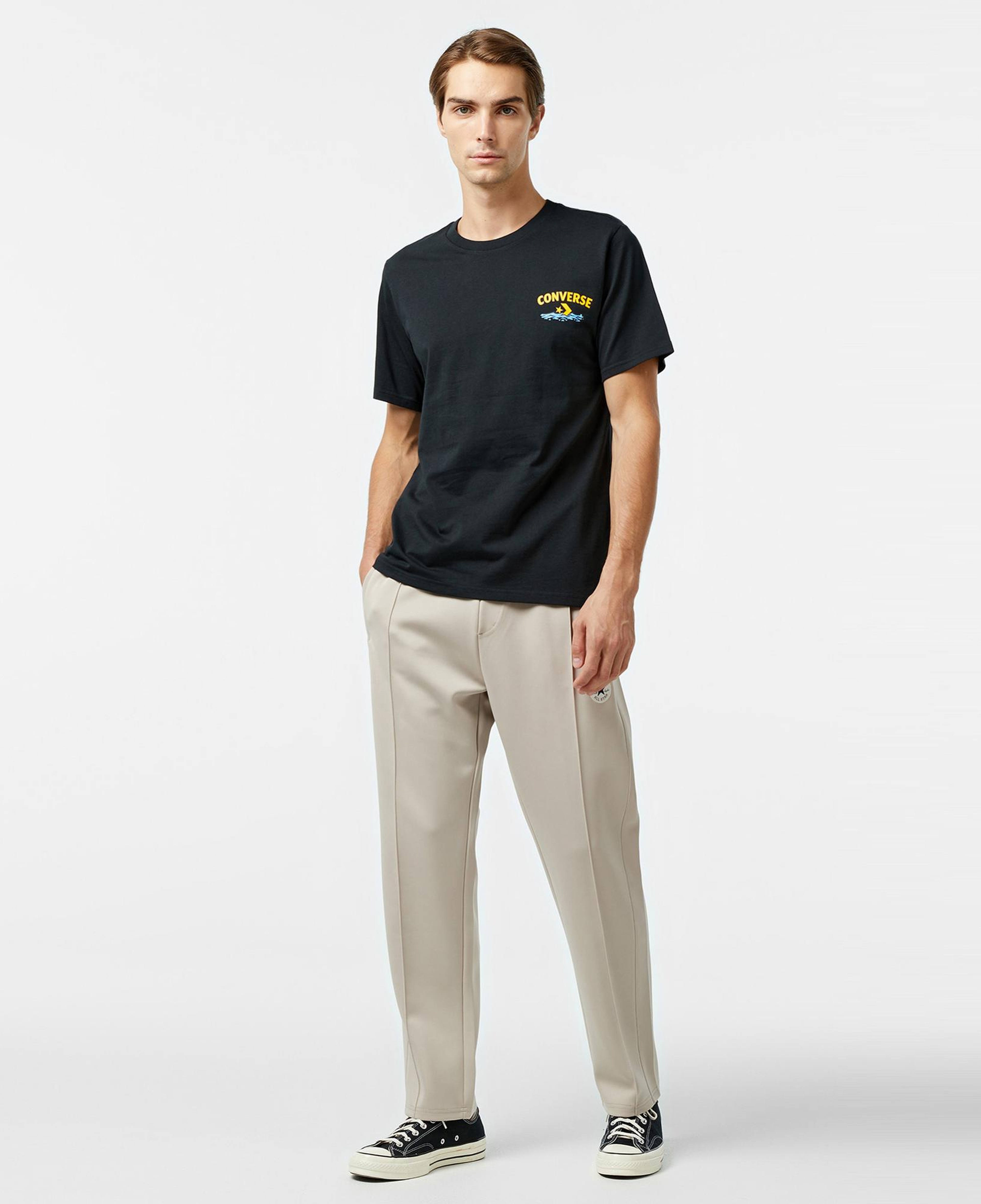 Converse Erkek Baskılı Siyah T-Shirt