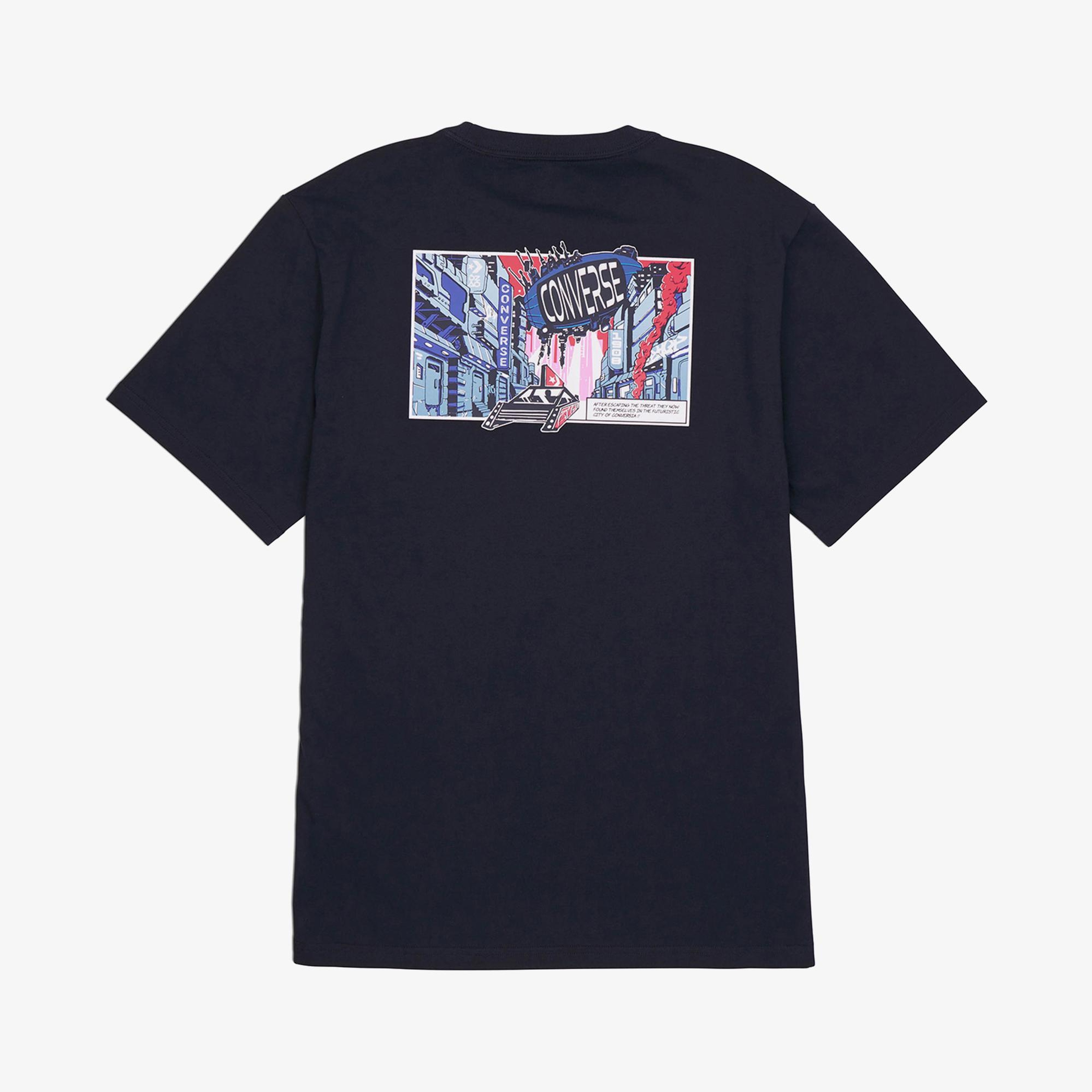 Converse Erkek Baskılı Siyah T-Shirt