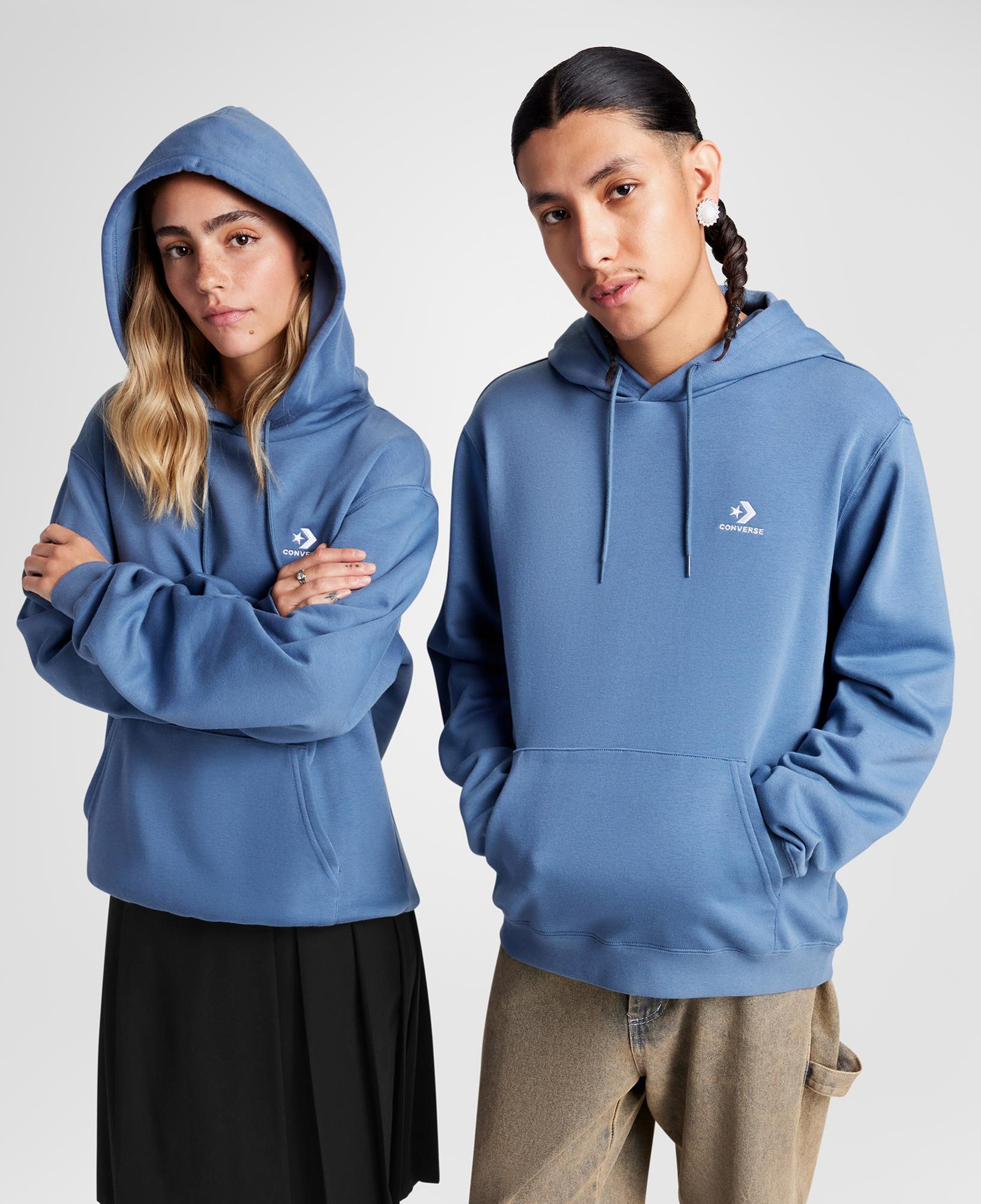 Converse Unisex Mavi Hoodie
