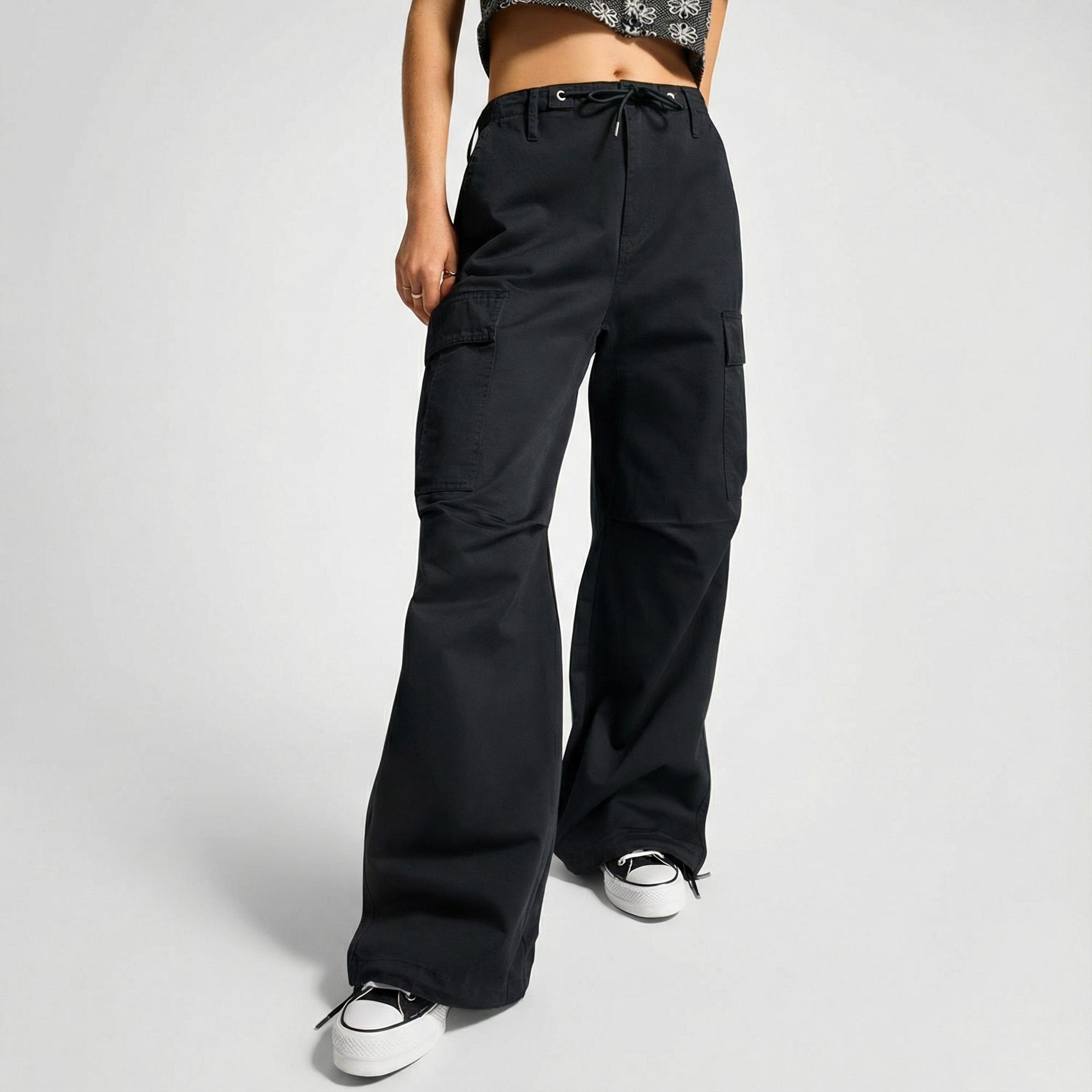 Converse Cargo Kadın Siyah Pantolon