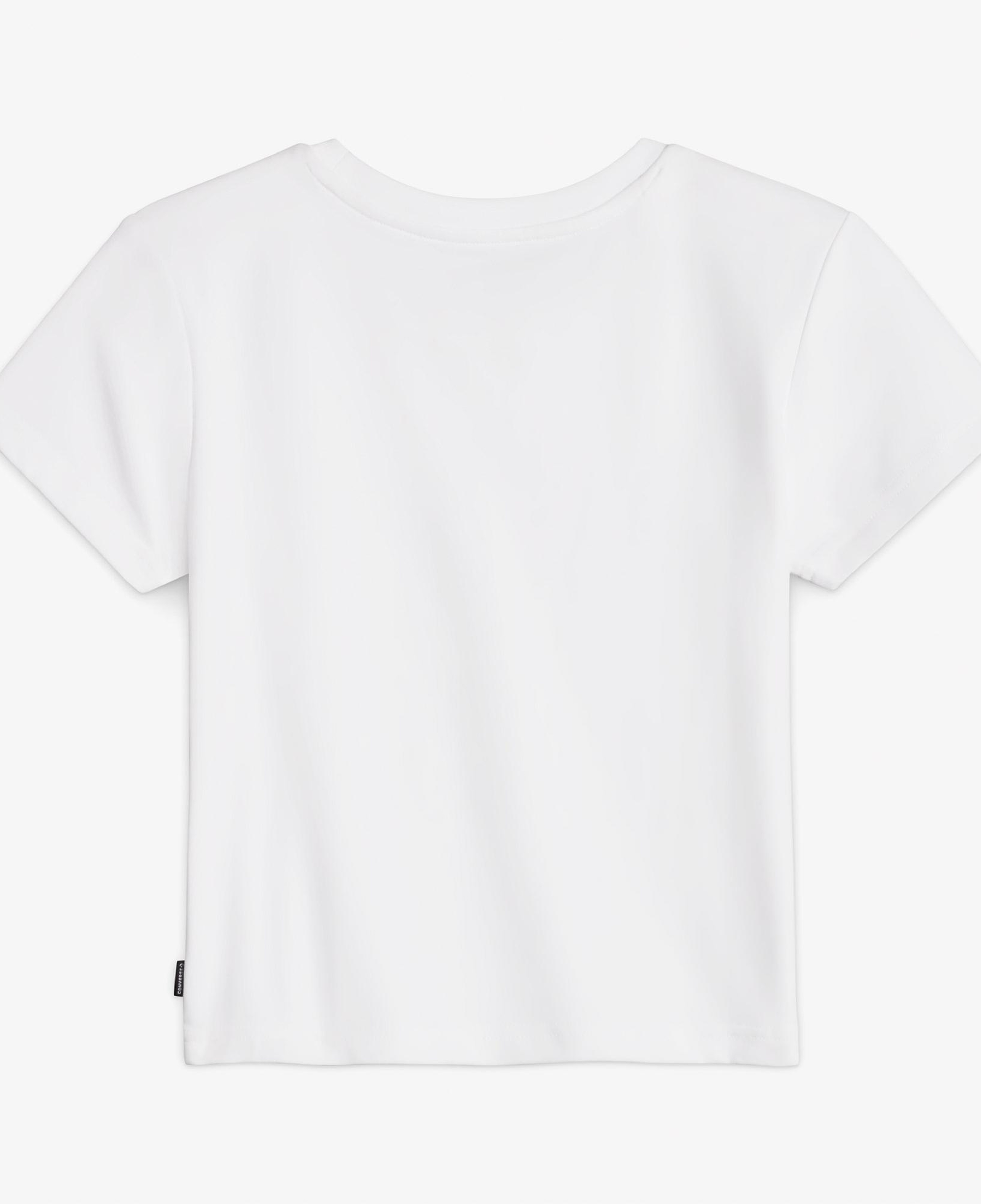 Converse Kadın Slim Fit Baskılı Beyaz T-Shirt