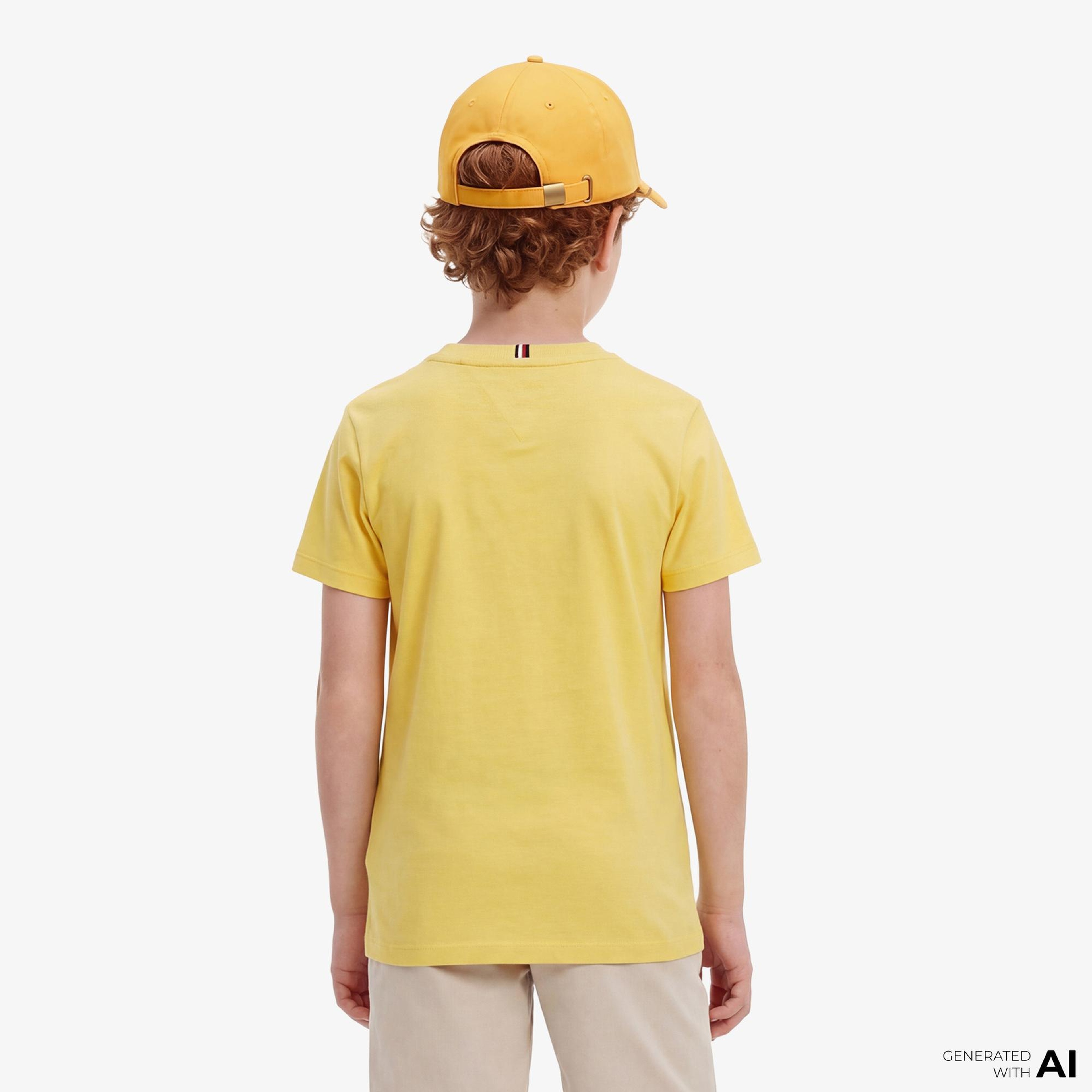 Tommy Hilfiger Graphic Çocuk Sarı T-Shirt