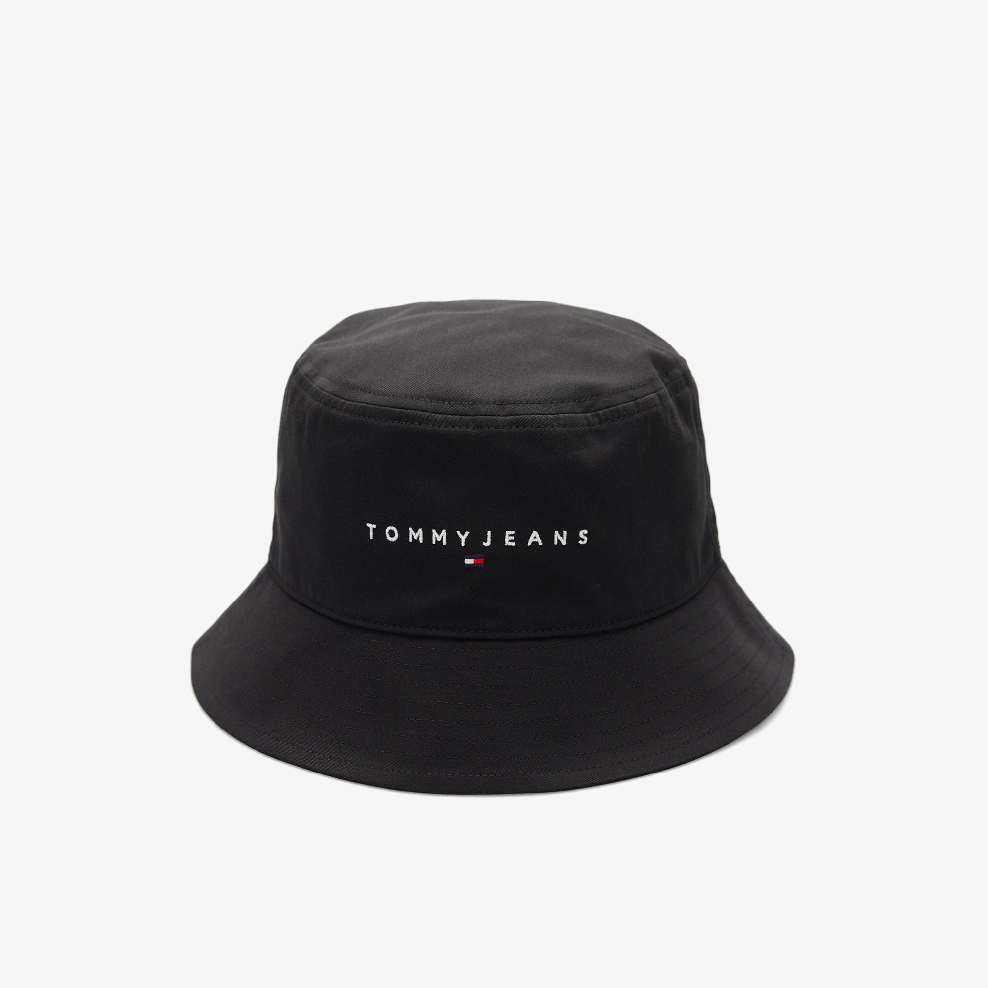 Tommy Hilfiger Linear Logo Erkek Siyah Şapka