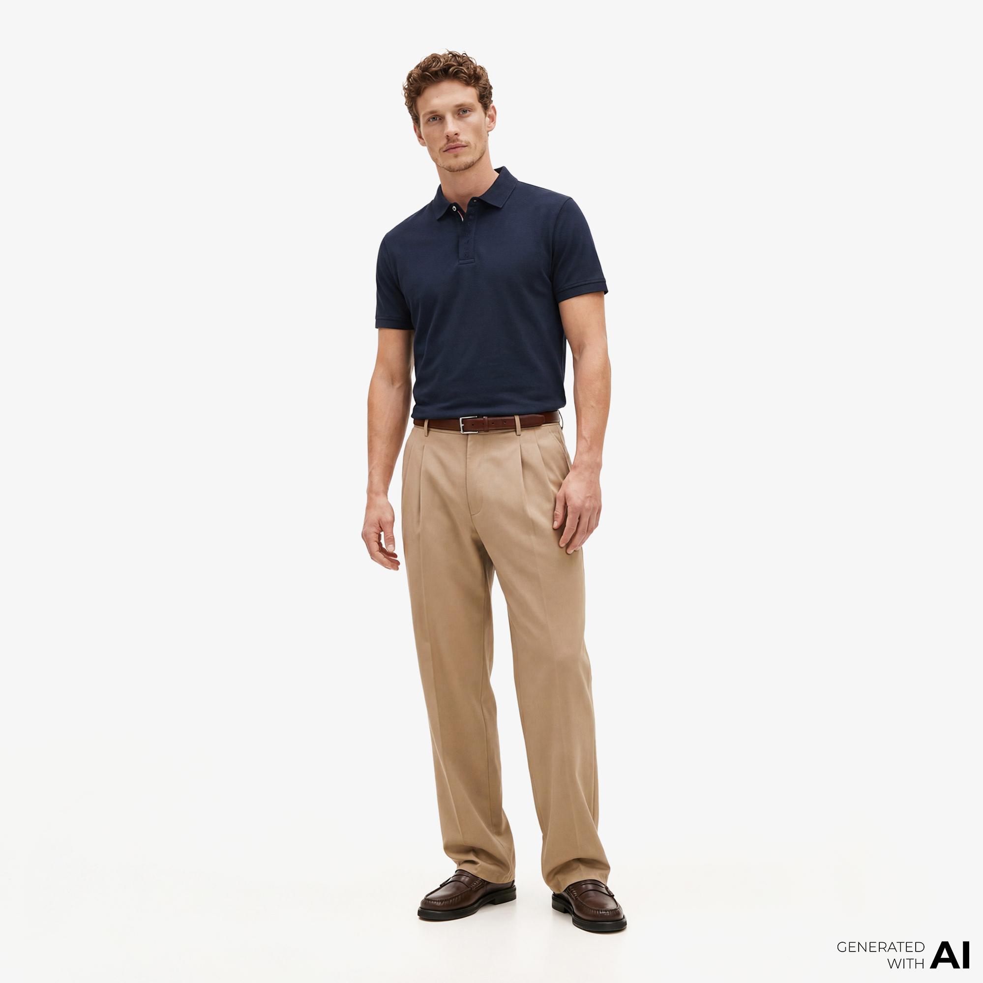 Tommy Hilfiger Seasonal Graphic Erkek Lacivert Polo Yaka T-Shirt