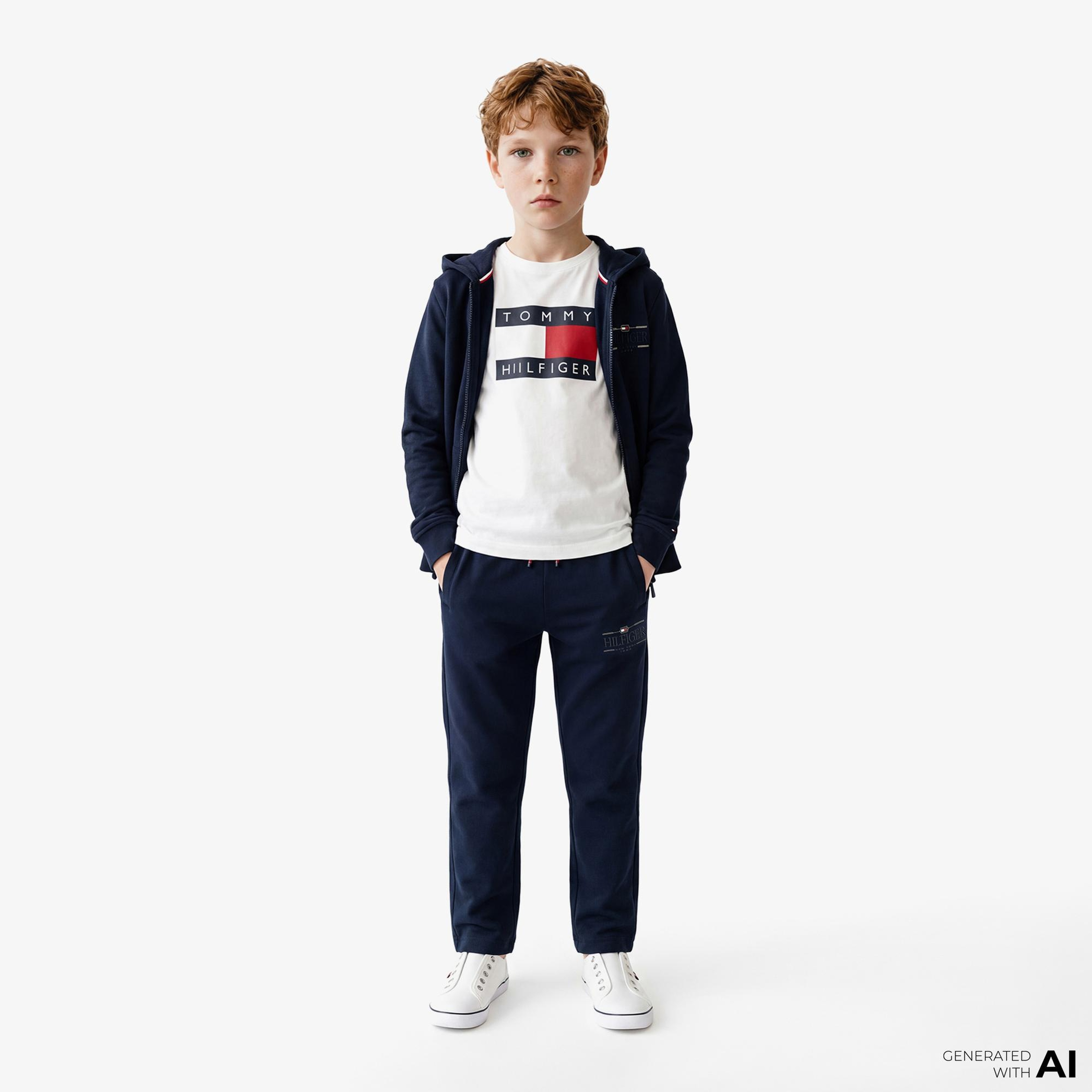 Tommy Hilfiger Icons Çocuk Lacivert Eşofman Altı