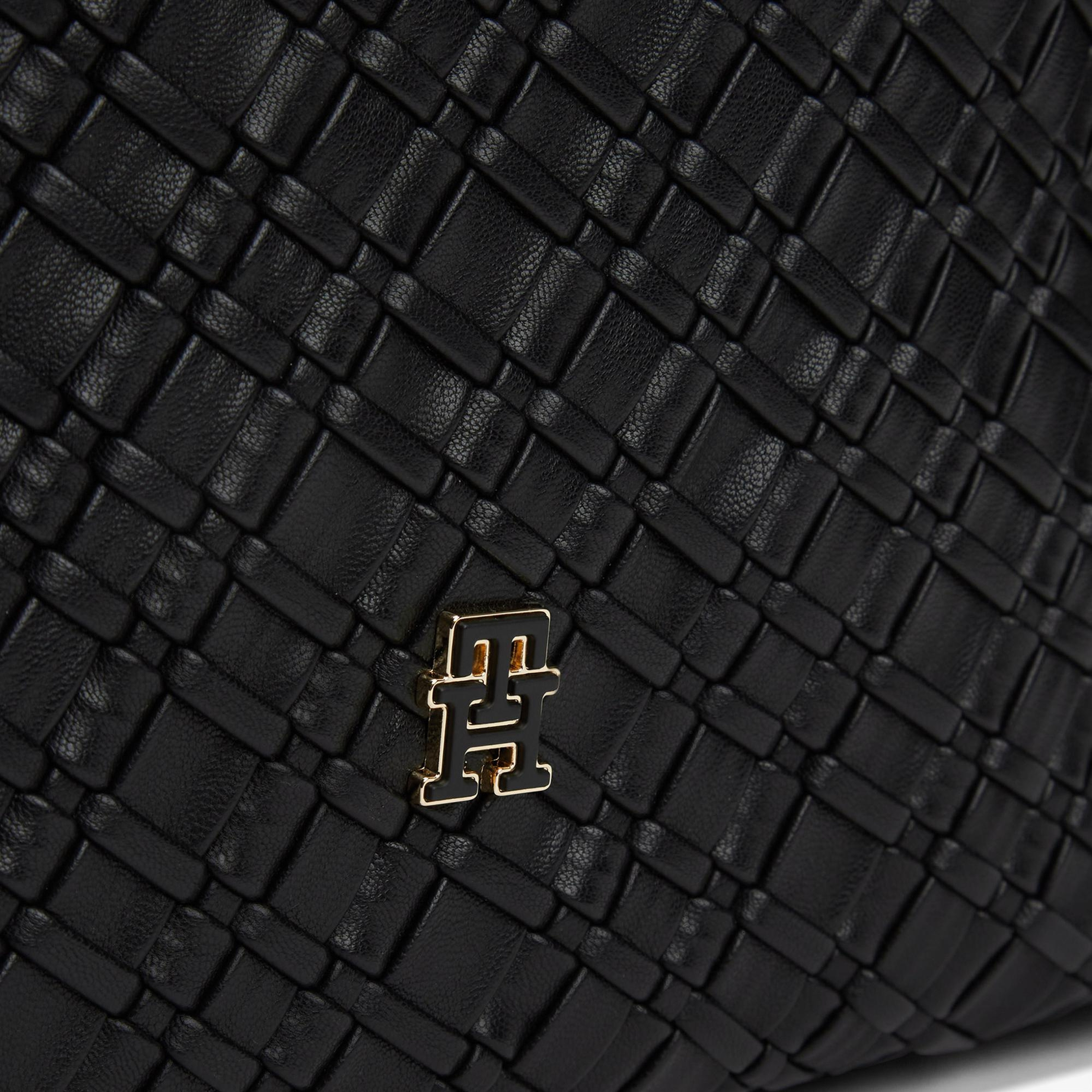 Tommy Hilfiger Braided Kadın Siyah El Çantası