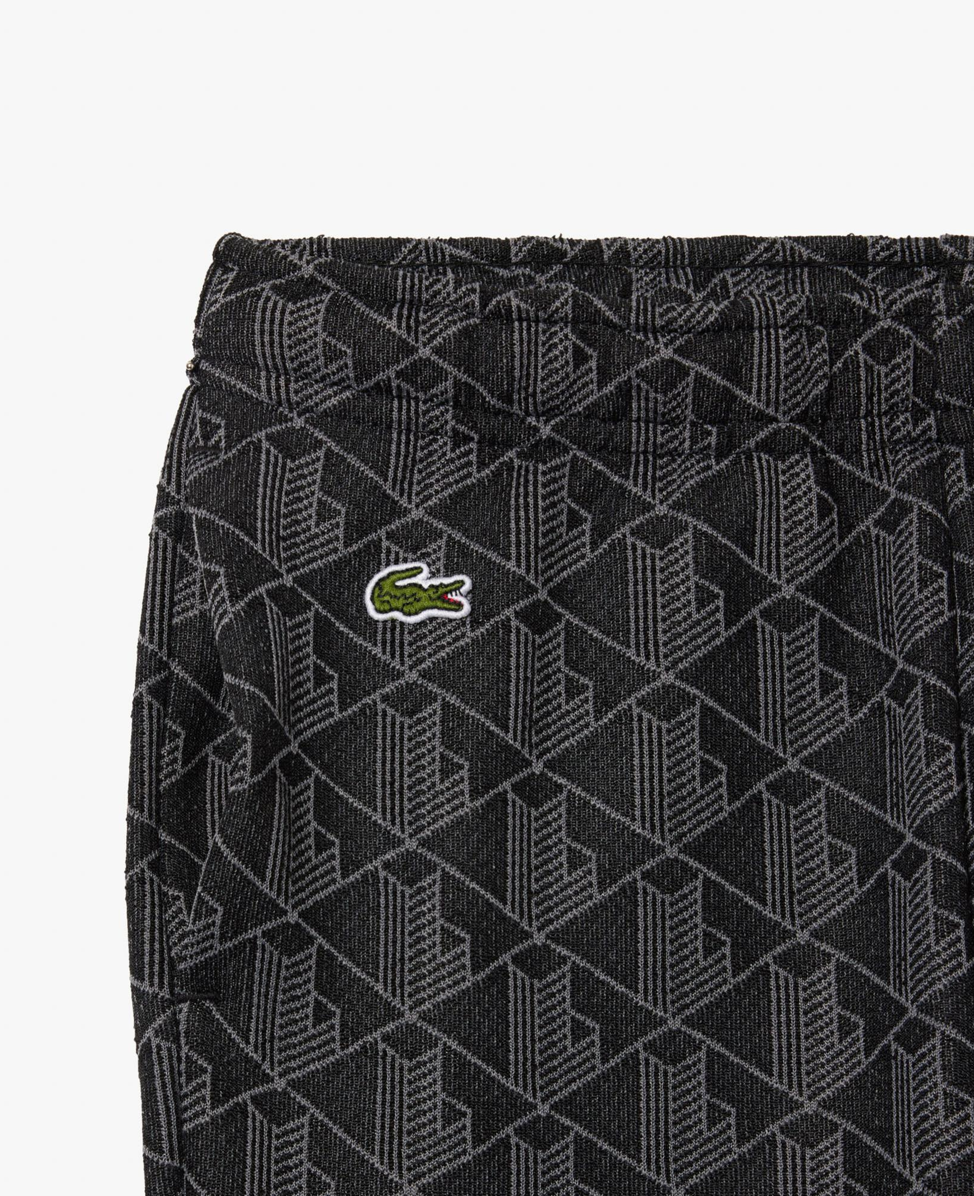 Lacoste Çocuk Monogram Siyah Eşofman Altı