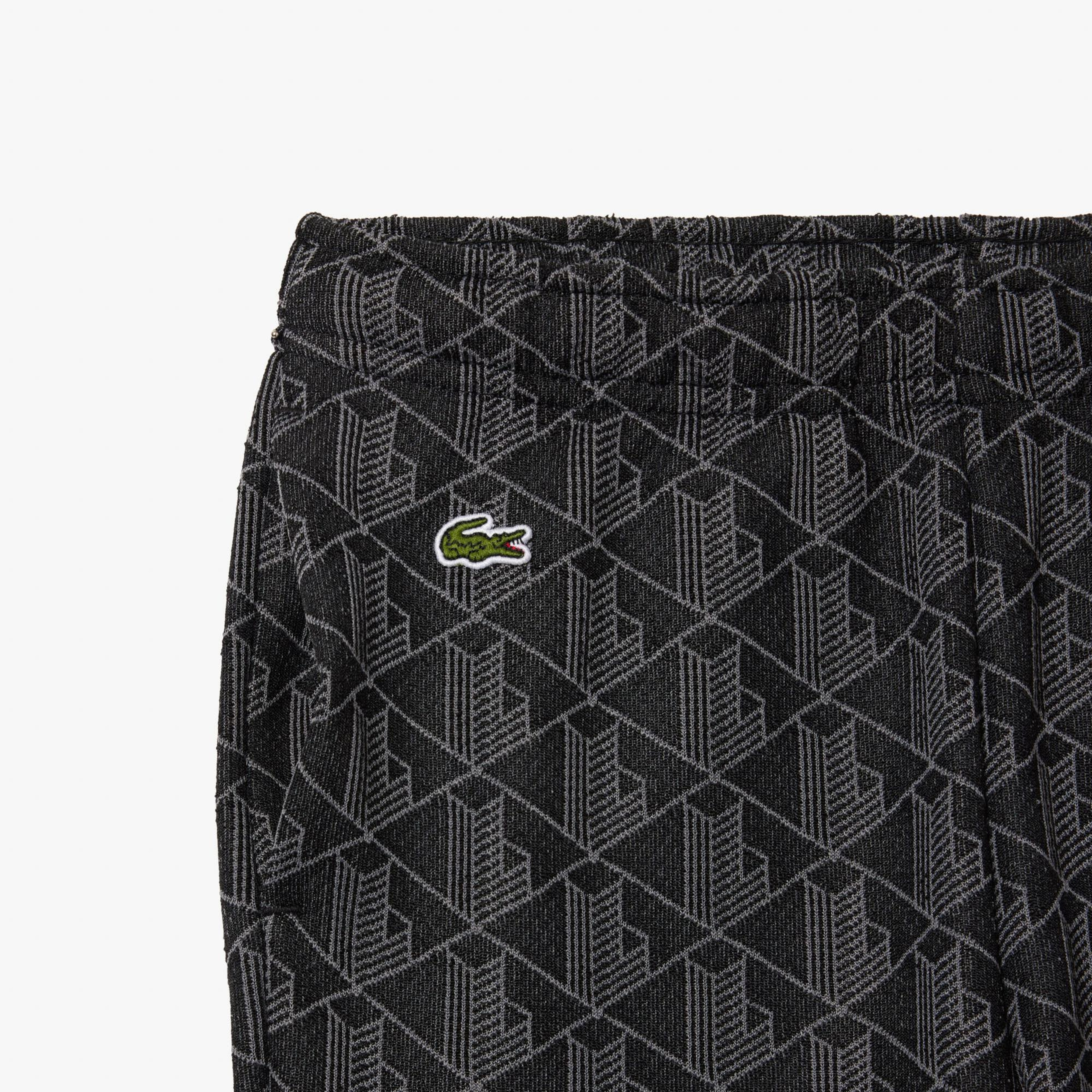 Lacoste Çocuk Monogram Siyah Eşofman Altı