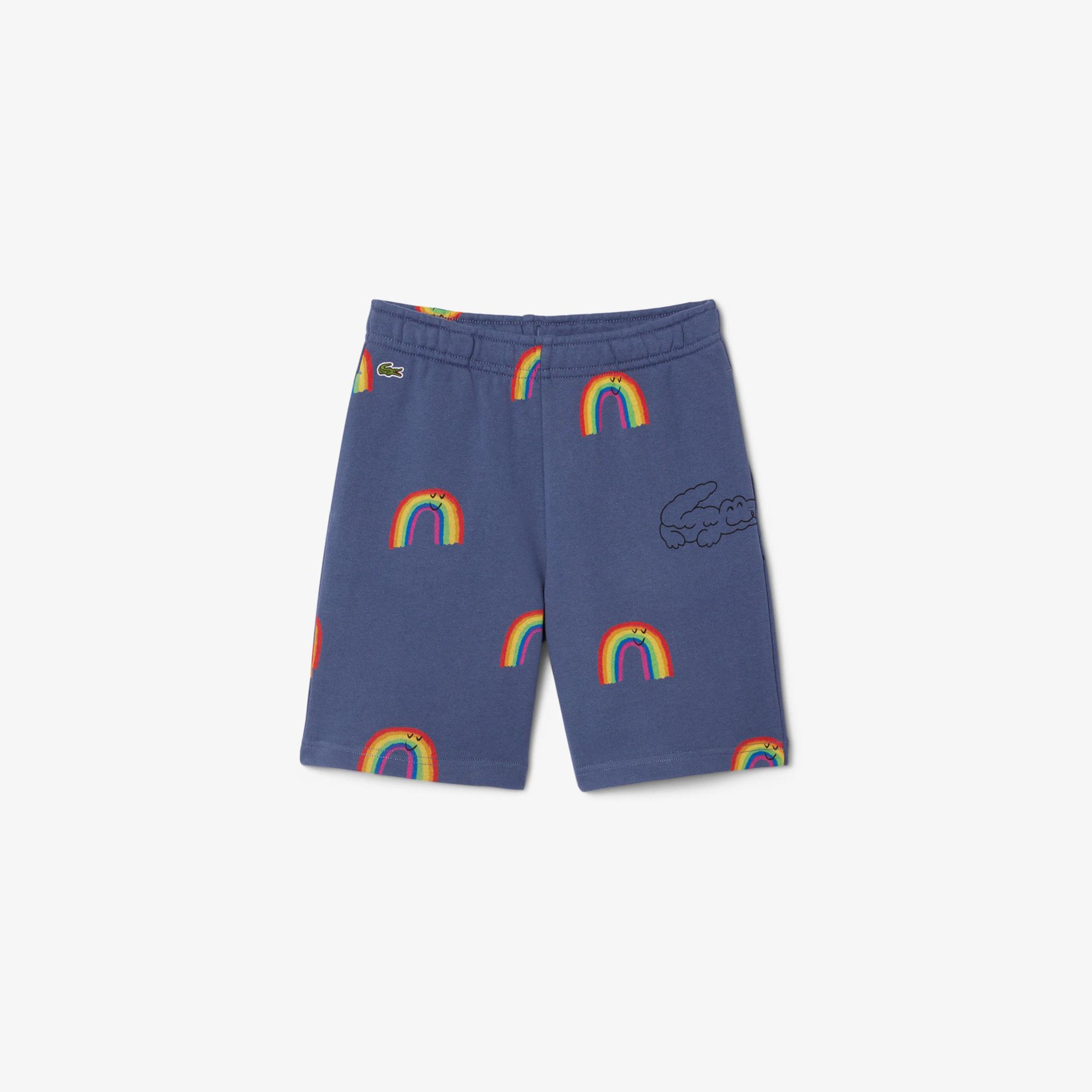Lacoste Çocuk Desenli Lacivert Şort