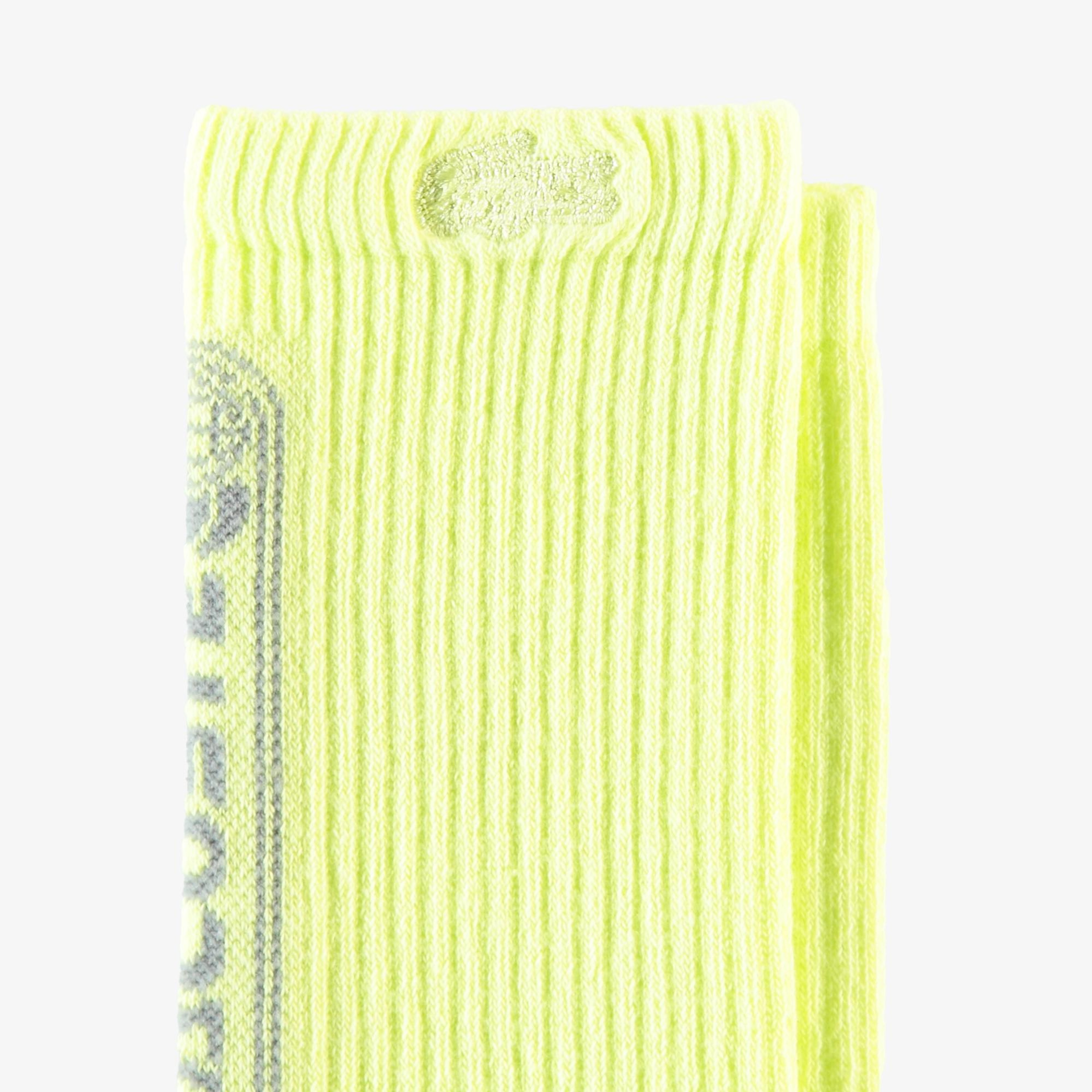 Lacoste Erkek Baskılı Sarı Çorap