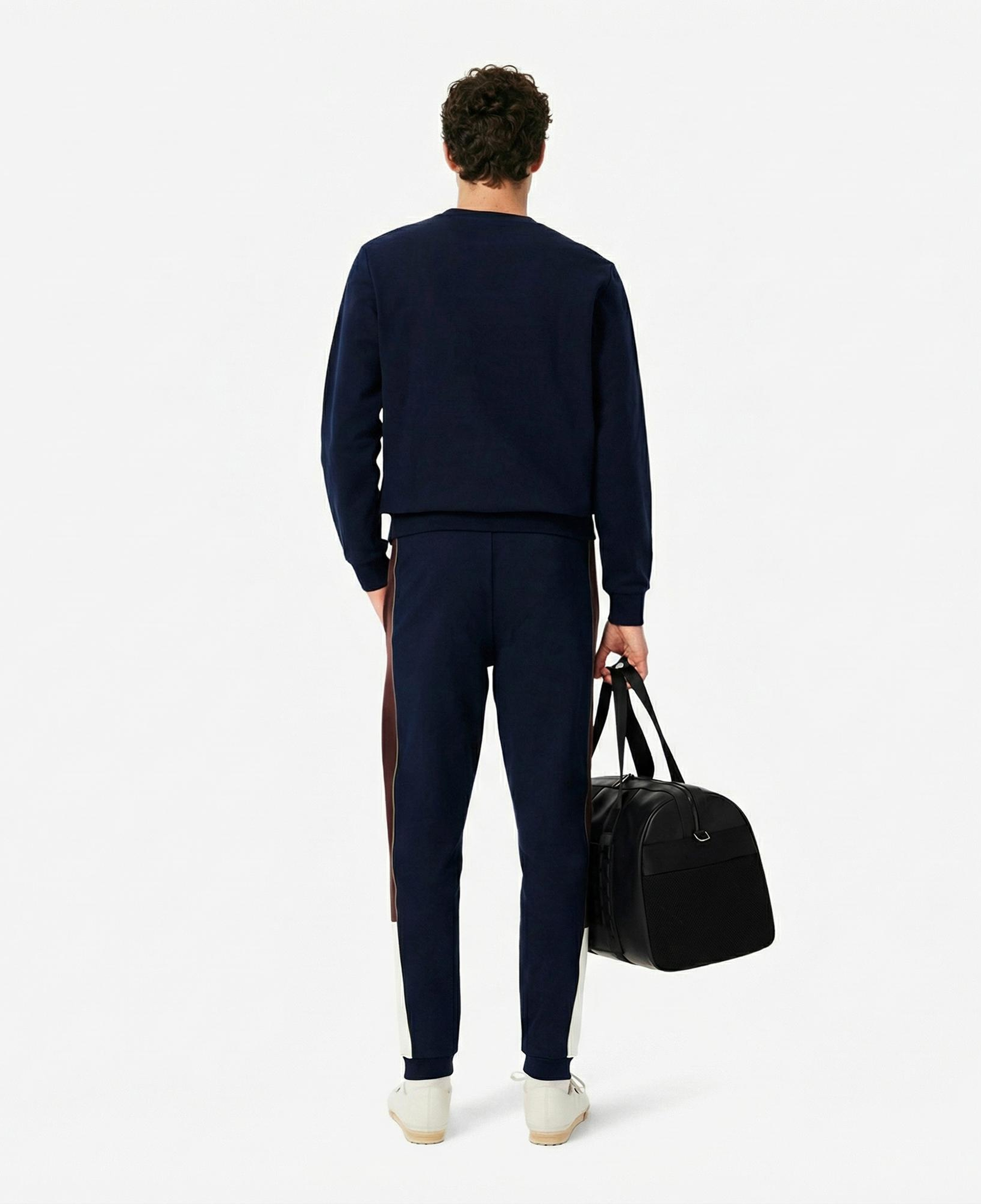 Lacoste Erkek Tapered Fit Renk Bloklu Lacivert Eşofman Altı