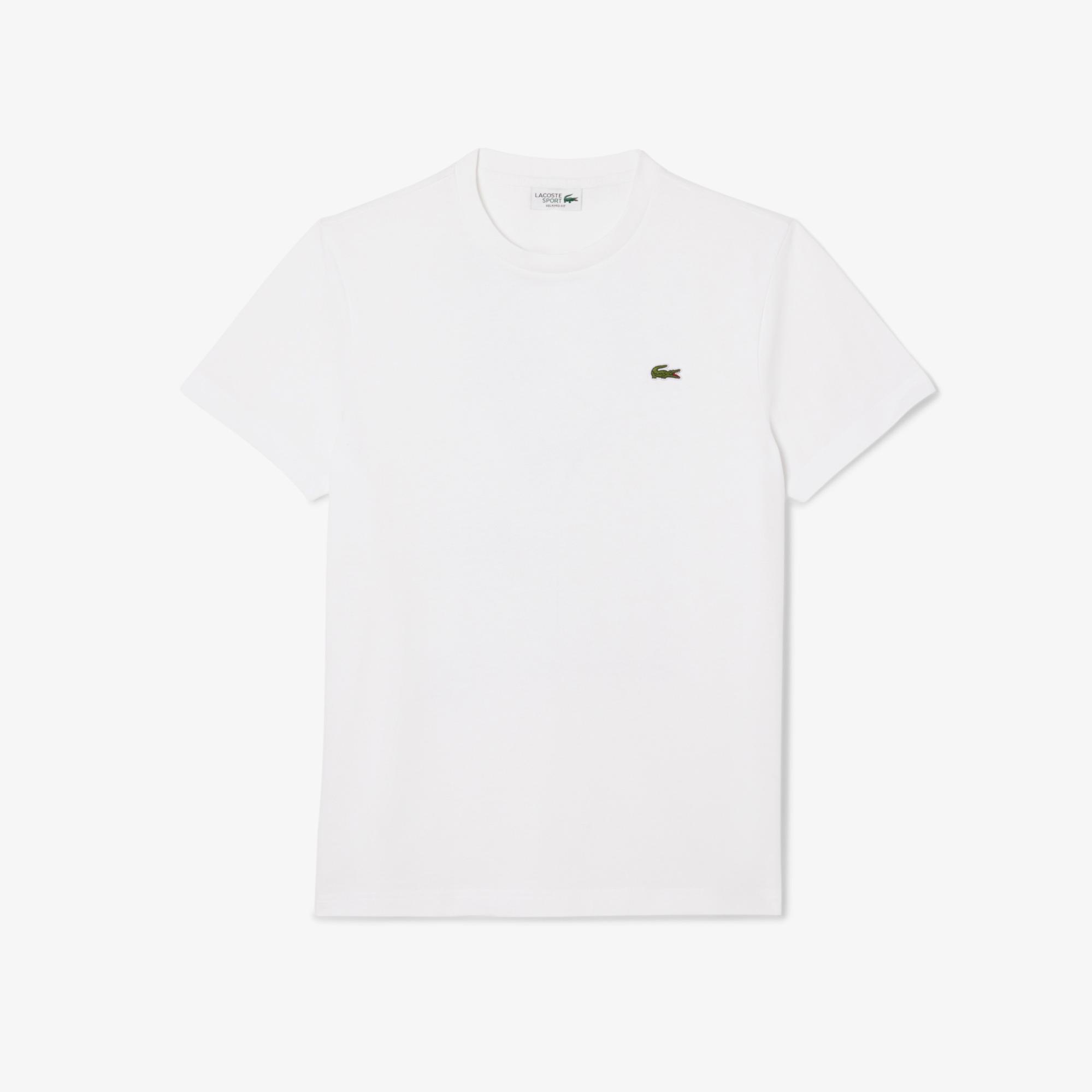 Lacoste x Rolex Paris Unisex Regular Fit Bisiklet Yaka Beyaz T-Shirt