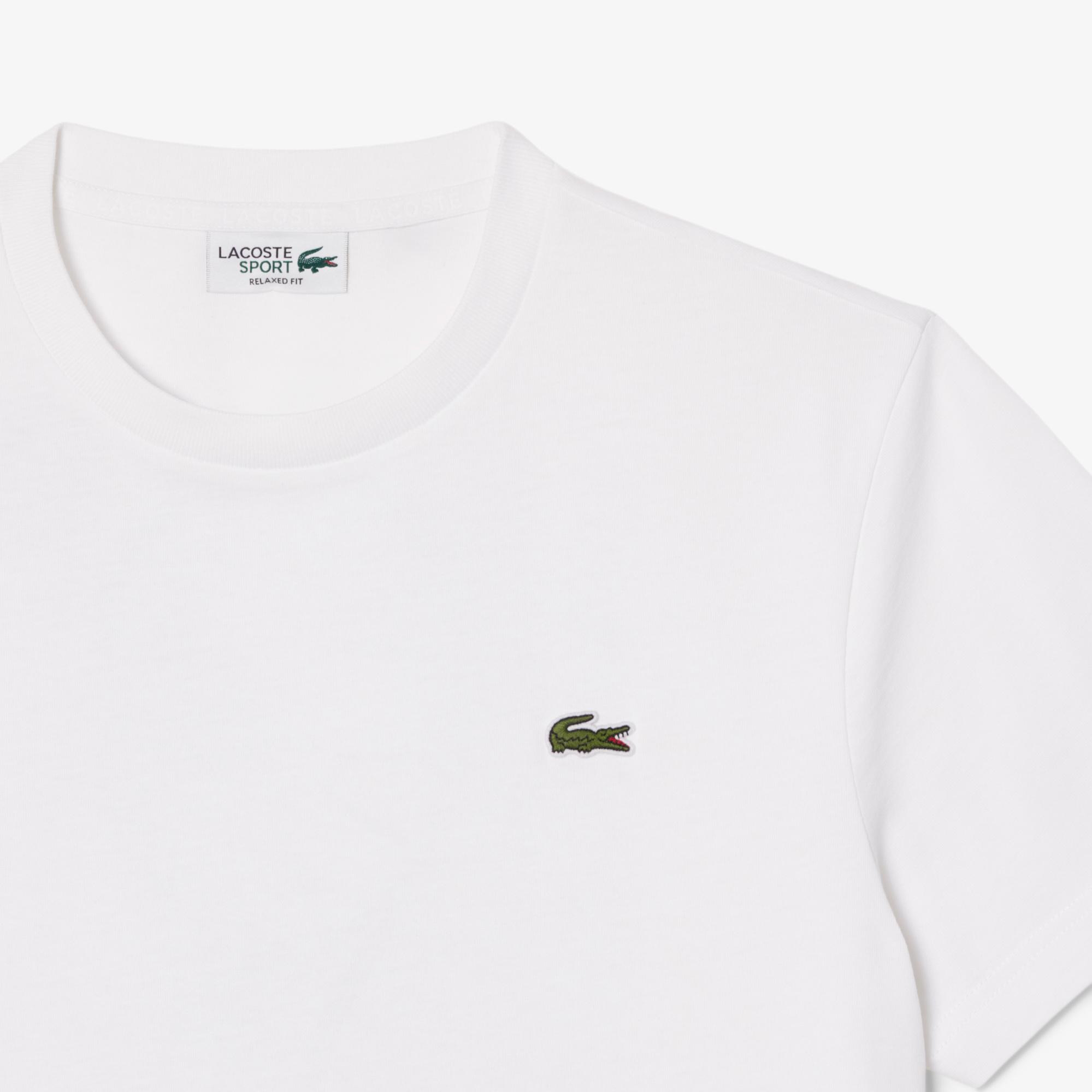 Lacoste x Rolex Paris Unisex Regular Fit Bisiklet Yaka Beyaz T-Shirt
