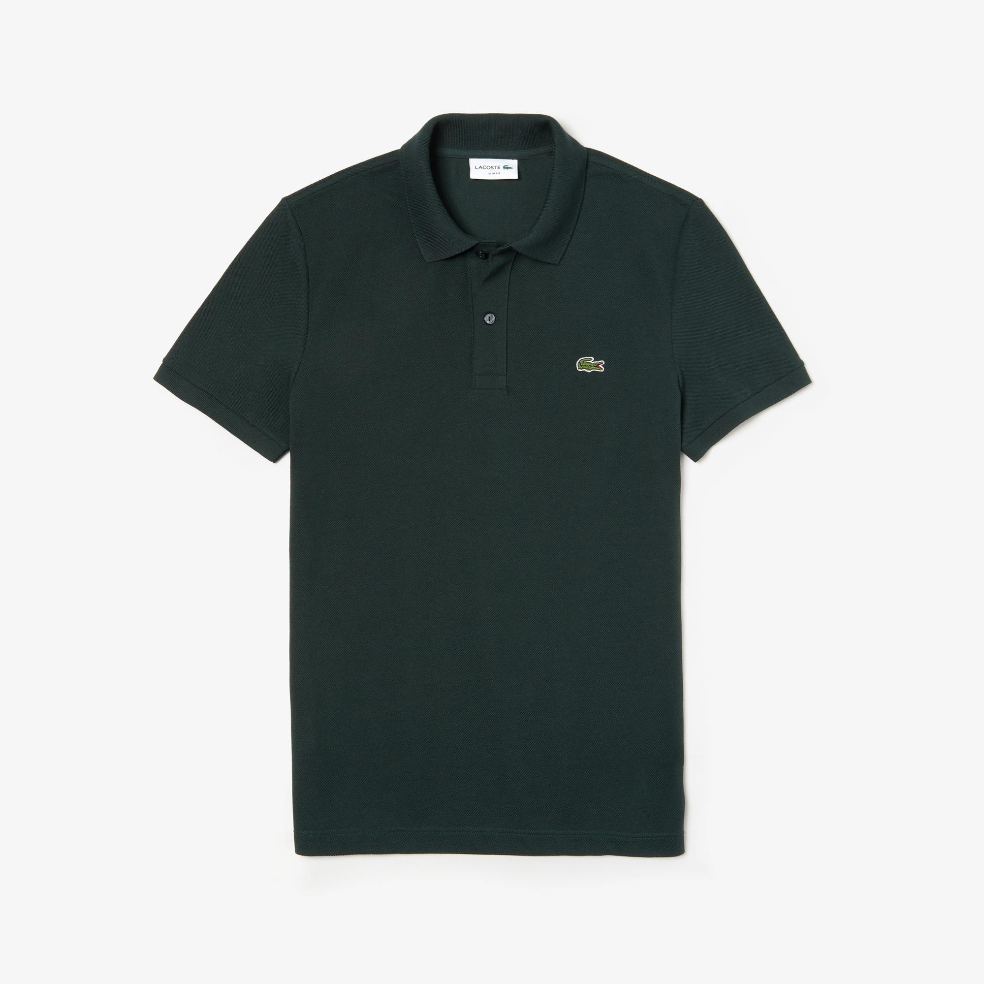 Lacoste L.12.12 Erkek Slim Fit Koyu Yeşil Polo