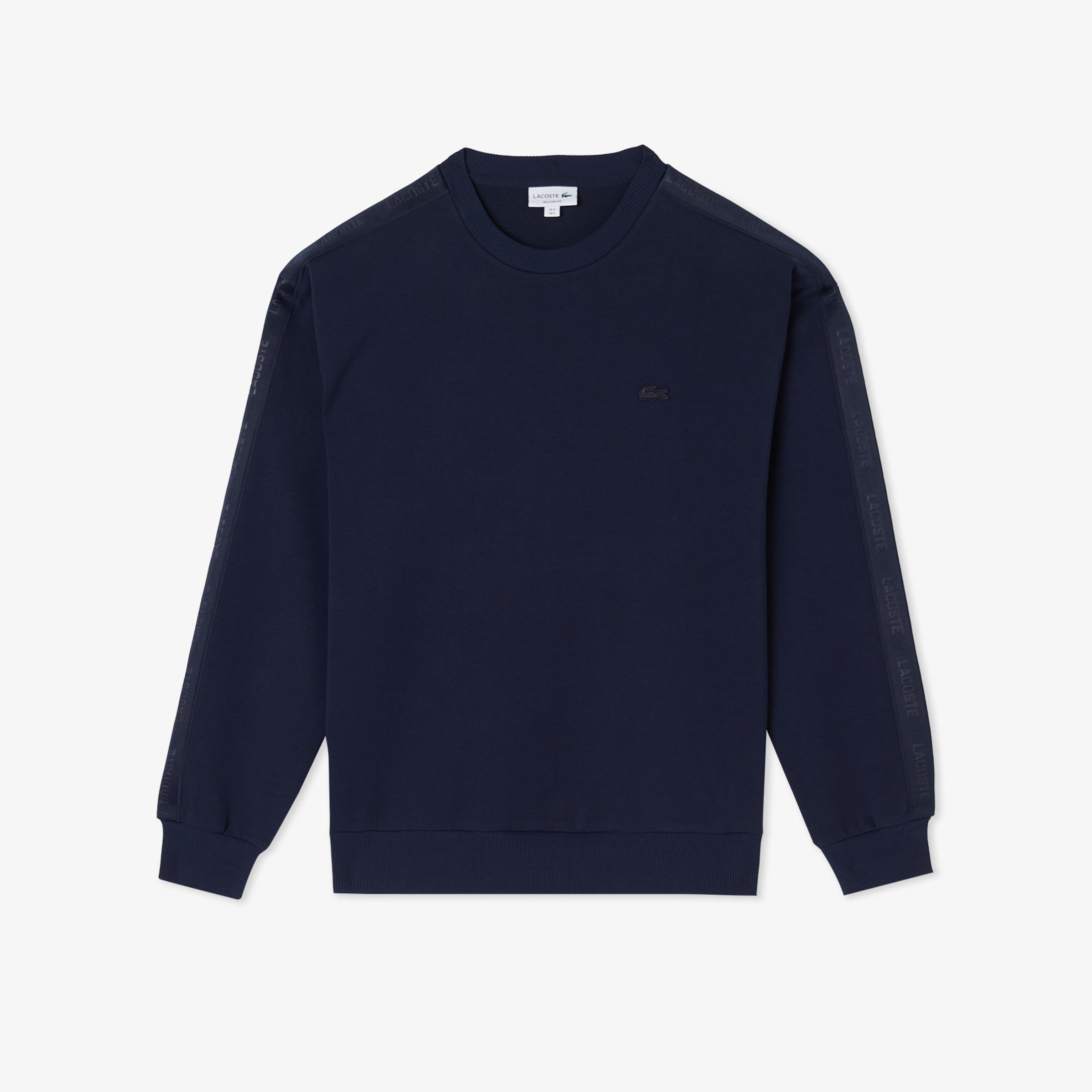 Lacoste Erkek Relaxed Fit Bisiklet Yaka Lacivert Sweatshirt