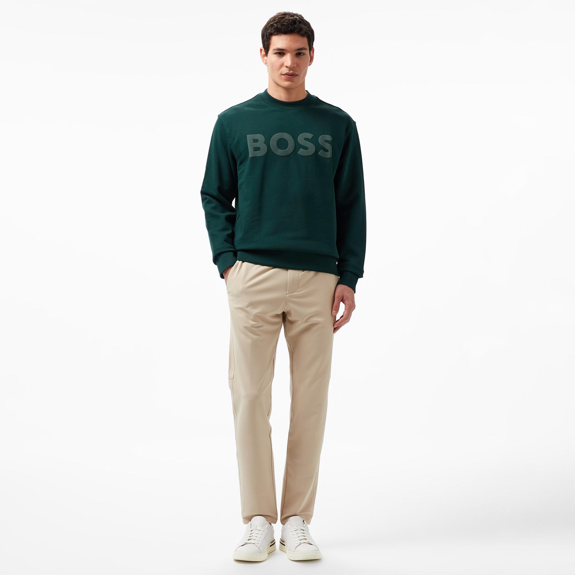 Boss Erkek Yeşil Sweatshirt