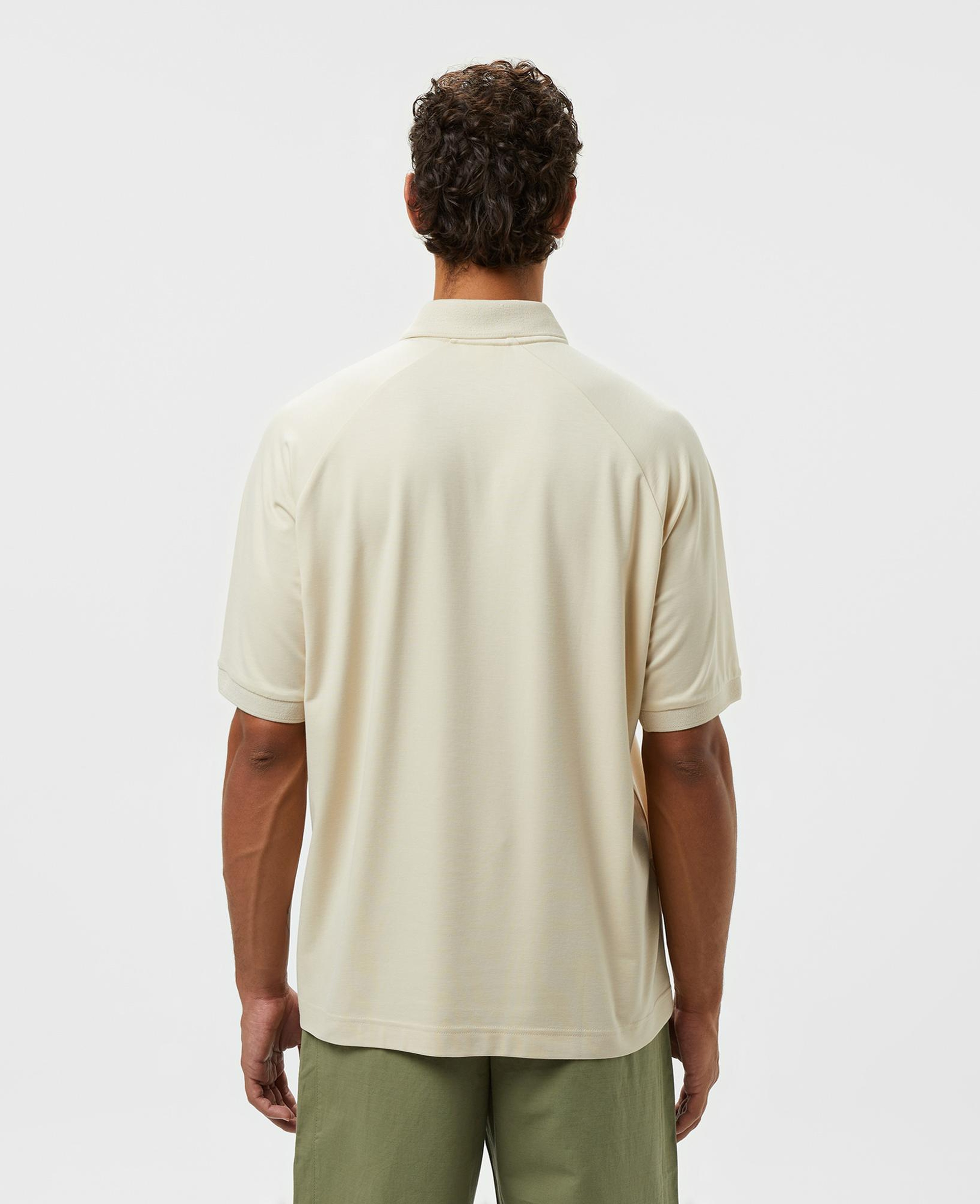 Lacoste Erkek Oversize Fit Yarım Fermuarlı Bej Polo