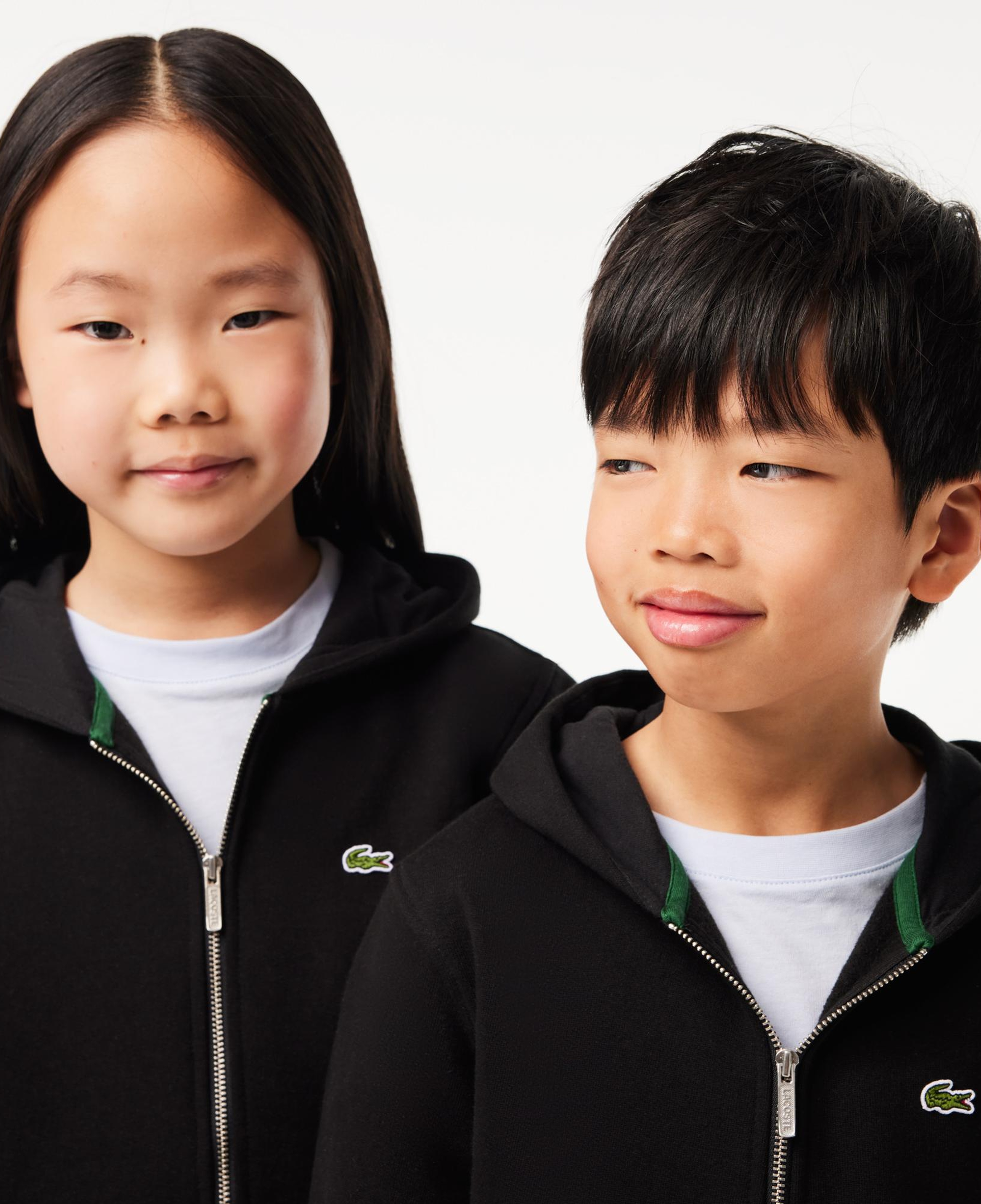 Lacoste Çocuk Kapüşonlu Siyah Sweatshirt