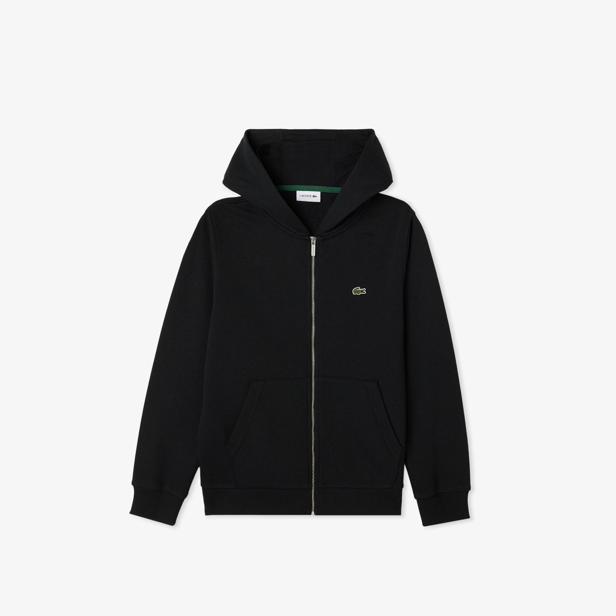 Lacoste Çocuk Kapüşonlu Siyah Sweatshirt