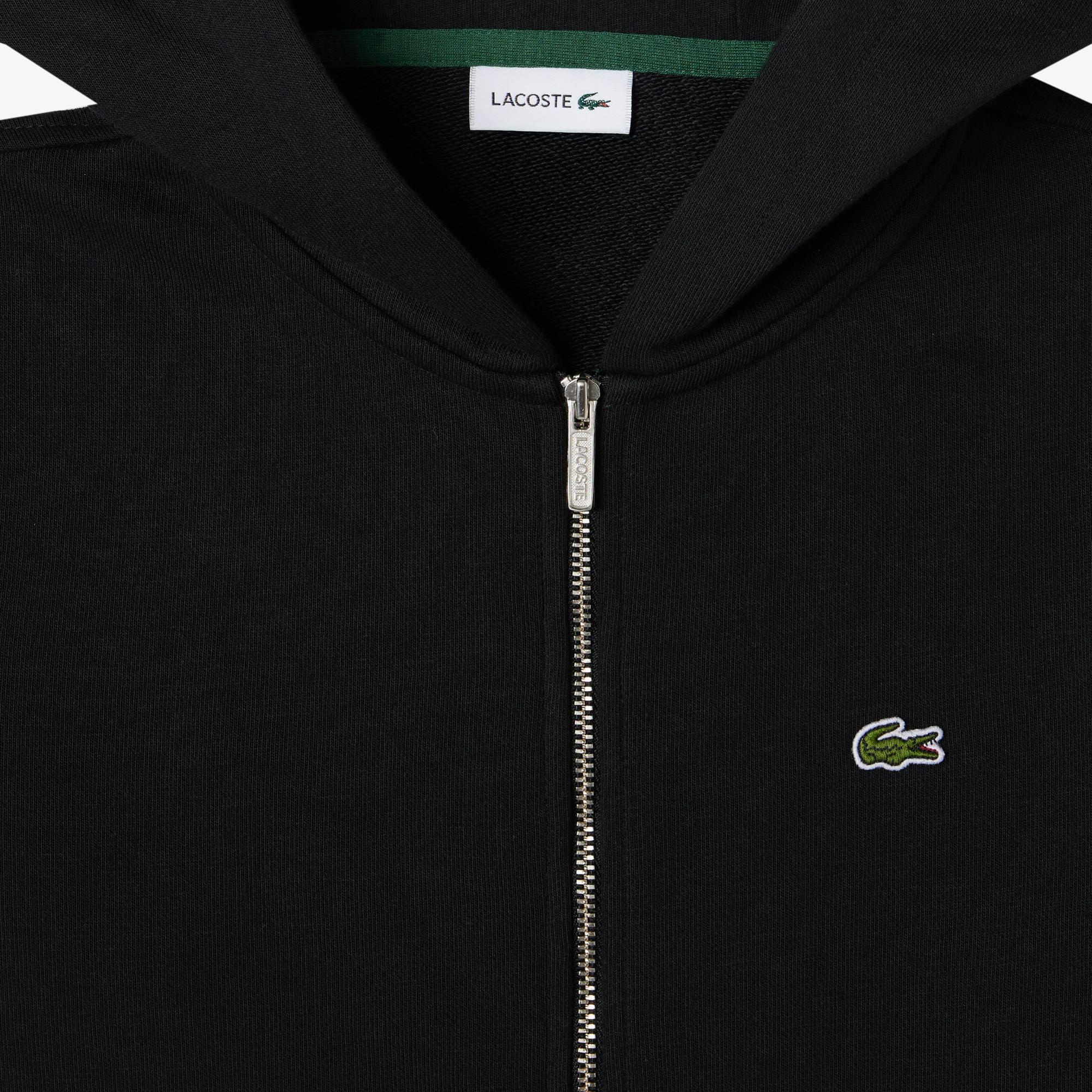 Lacoste Çocuk Kapüşonlu Siyah Sweatshirt