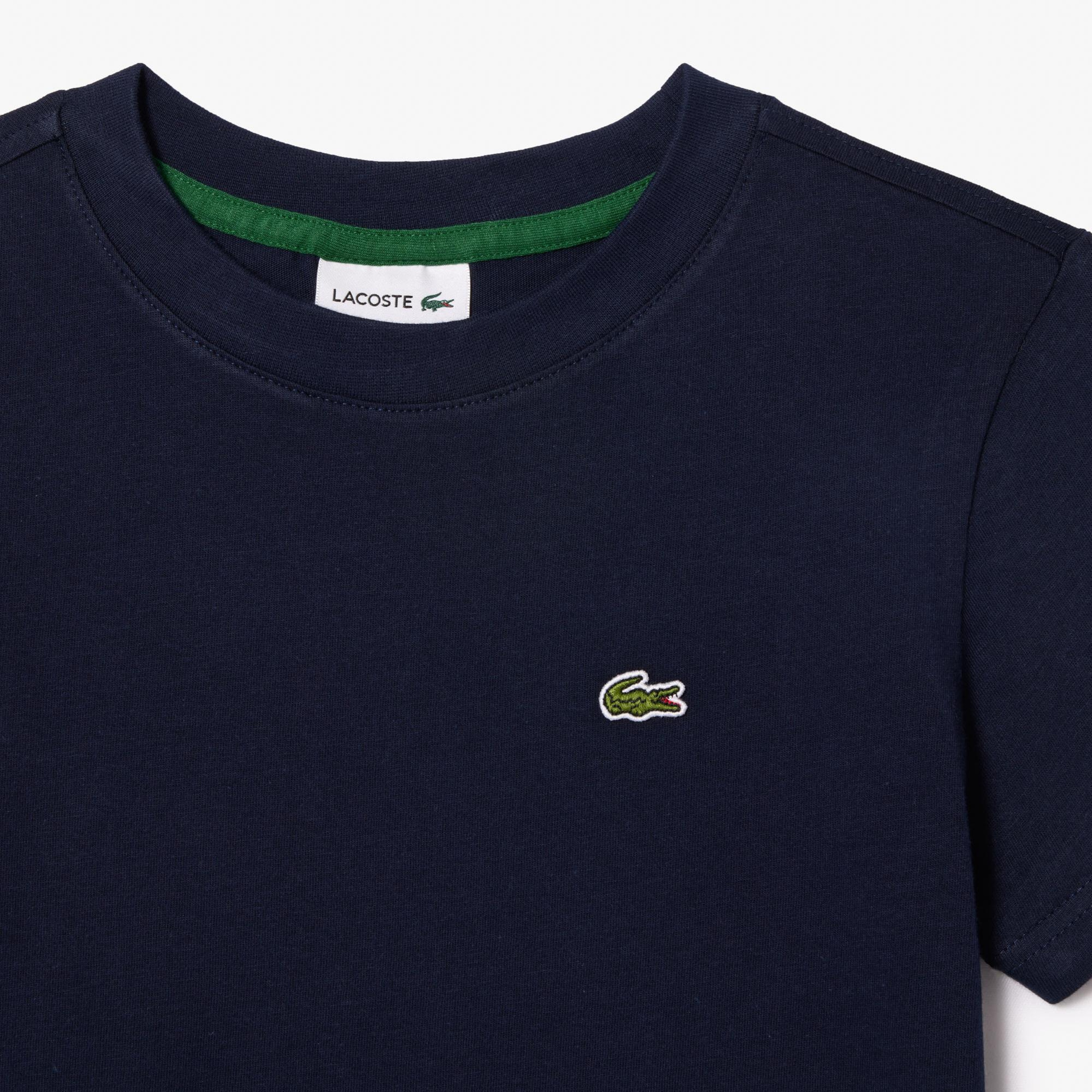 Lacoste Çocuk Bisiklet Yaka Lacivert T-Shirt