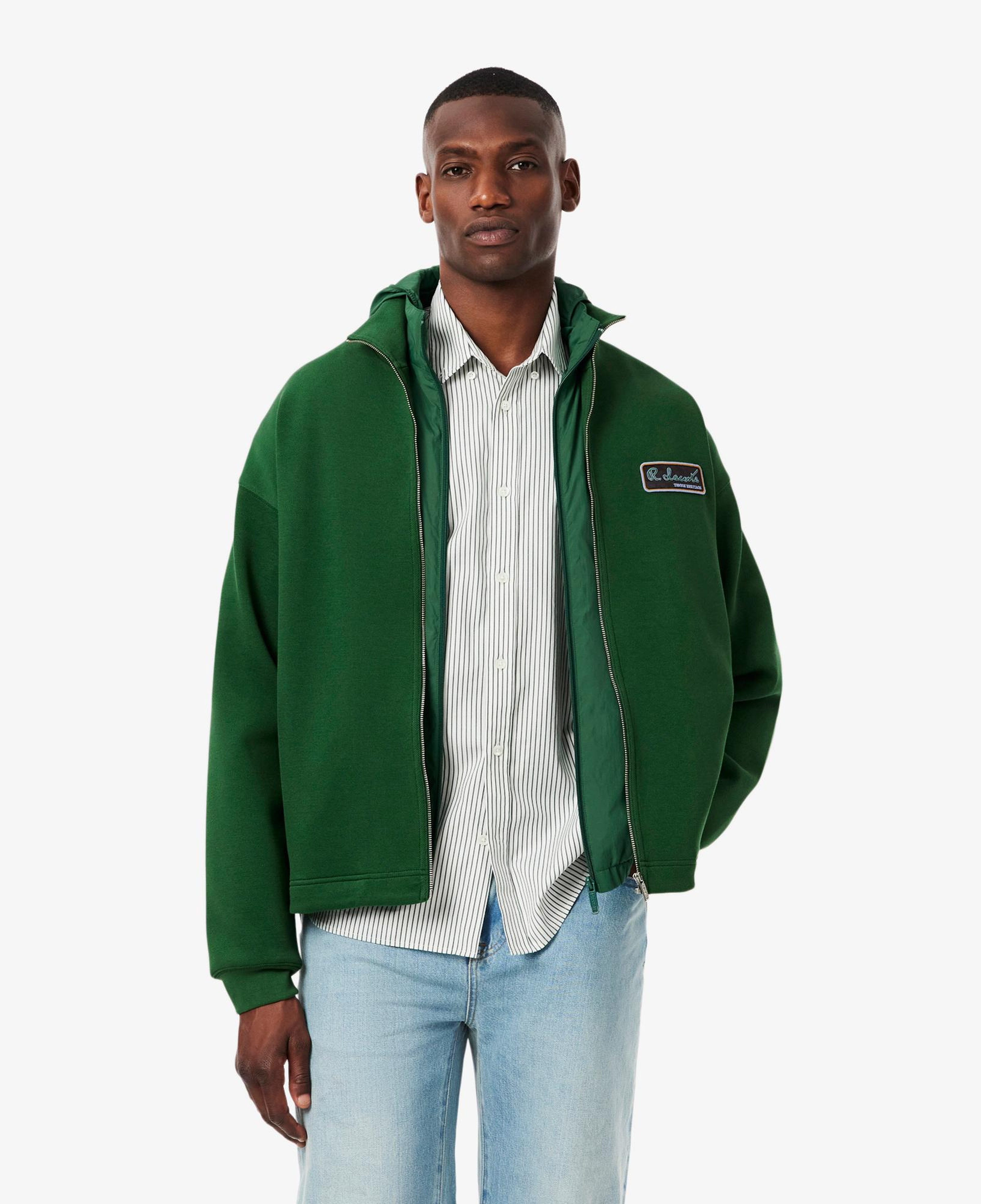 Lacoste Erkek Loose Fit Kapüşonlu Yeşil Sweatshirt