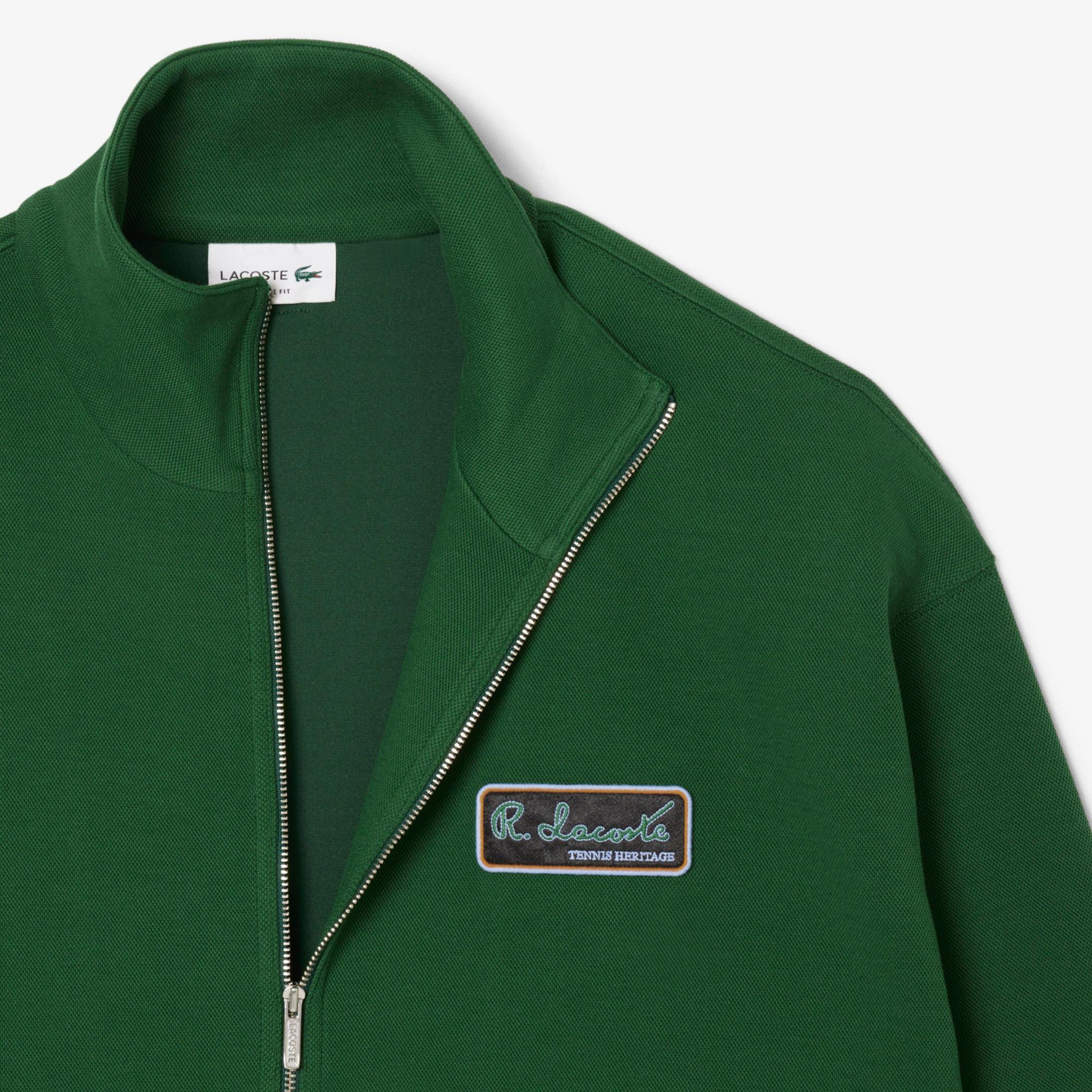 Lacoste Erkek Loose Fit Kapüşonlu Yeşil Sweatshirt