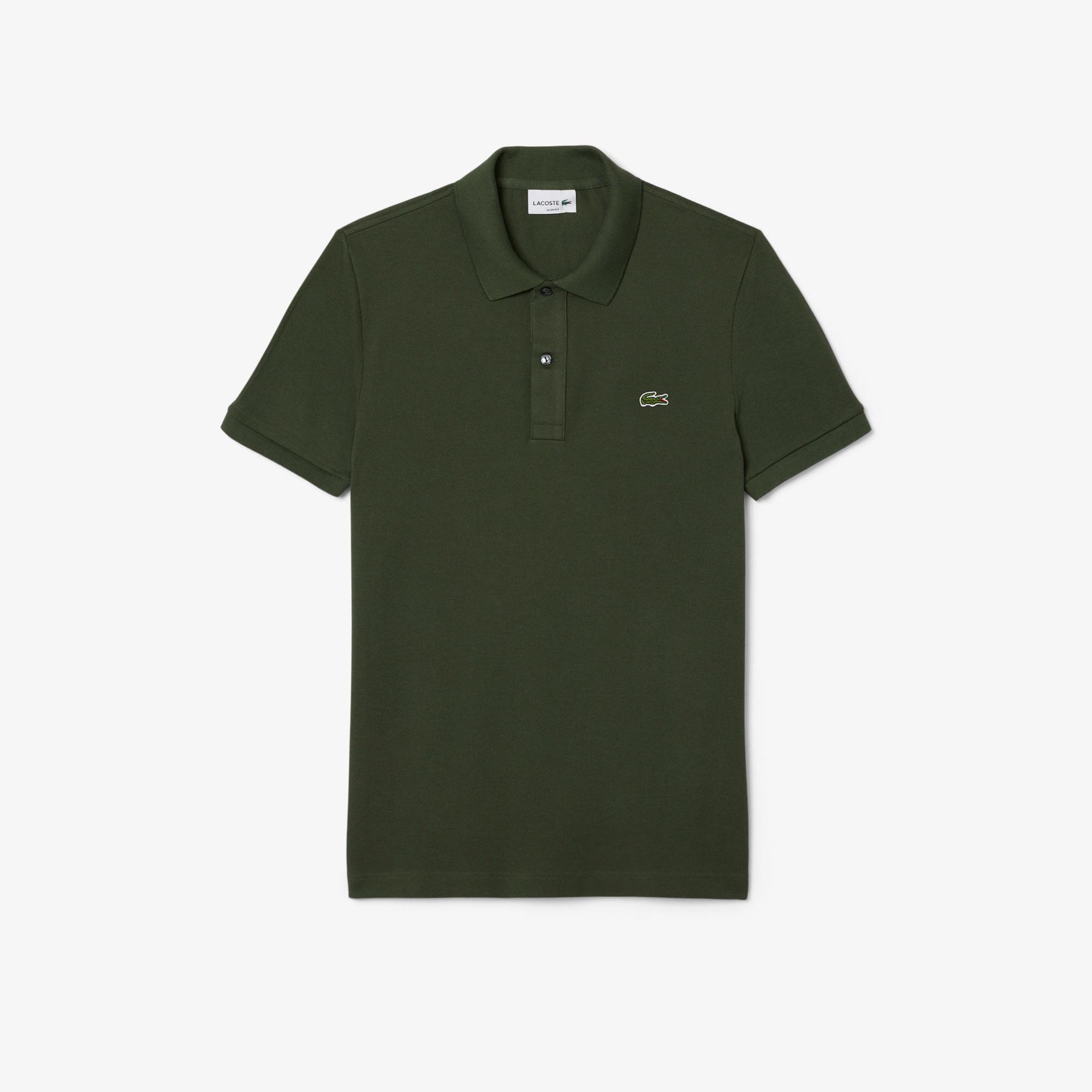 Lacoste L.12.12 Erkek Slim Fit Haki Polo