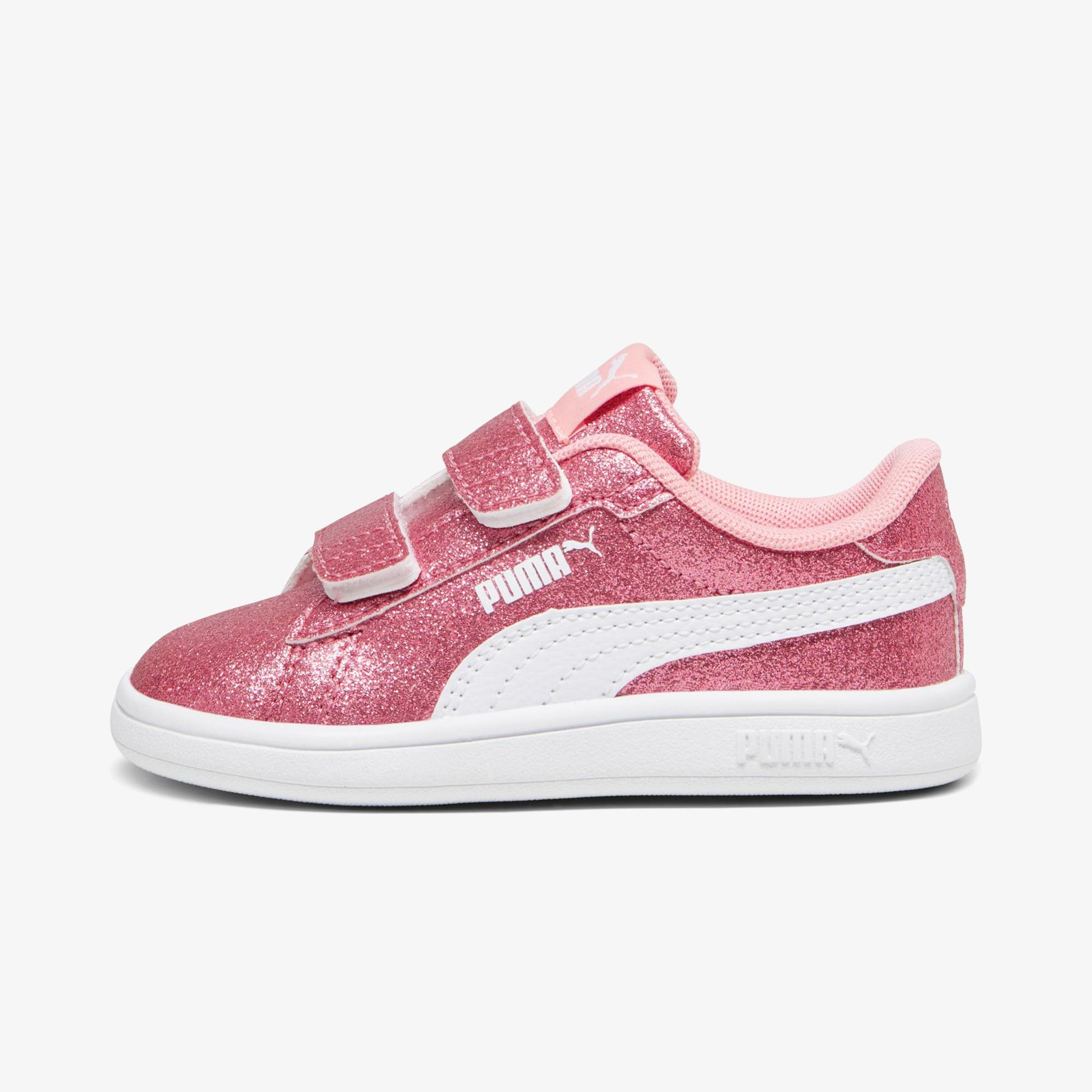Puma Smash 3.0 Glit Glam V In Çocuk Bej Spor Ayakkabı